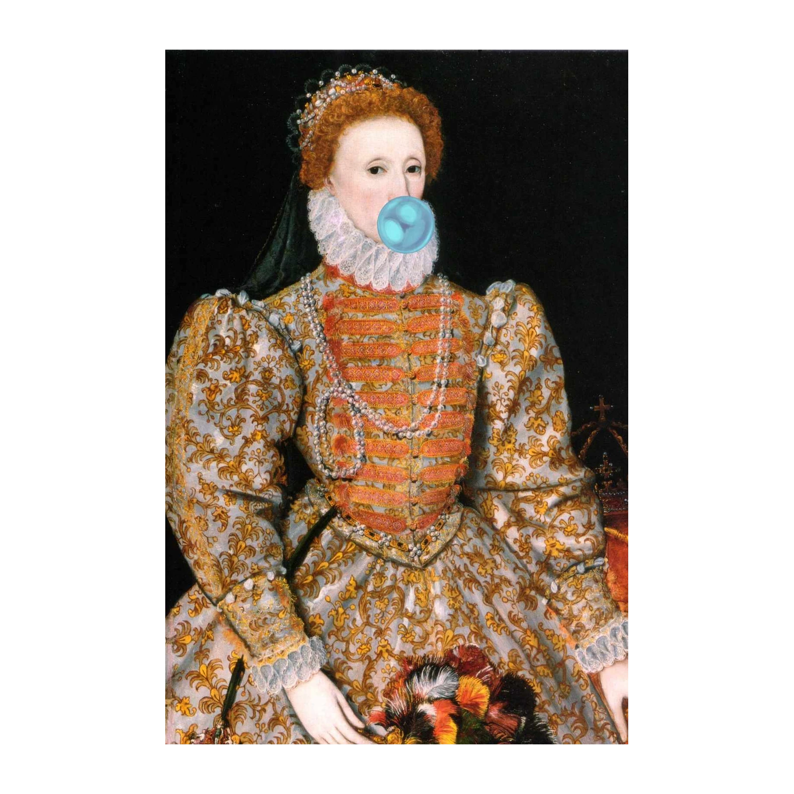 Queen Elizabeth I Bubblegum Pop Art Wall Art