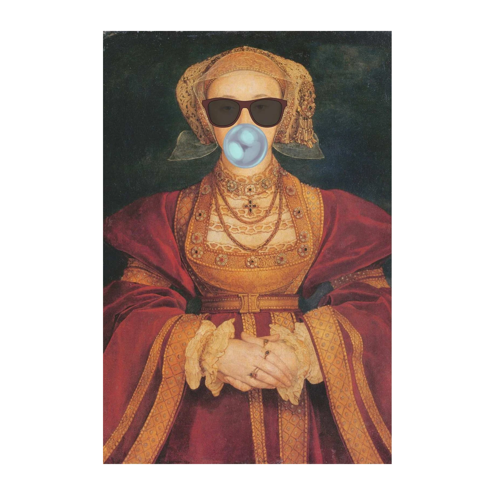 Modern Renaissance Queen Pop Art Wall Art
