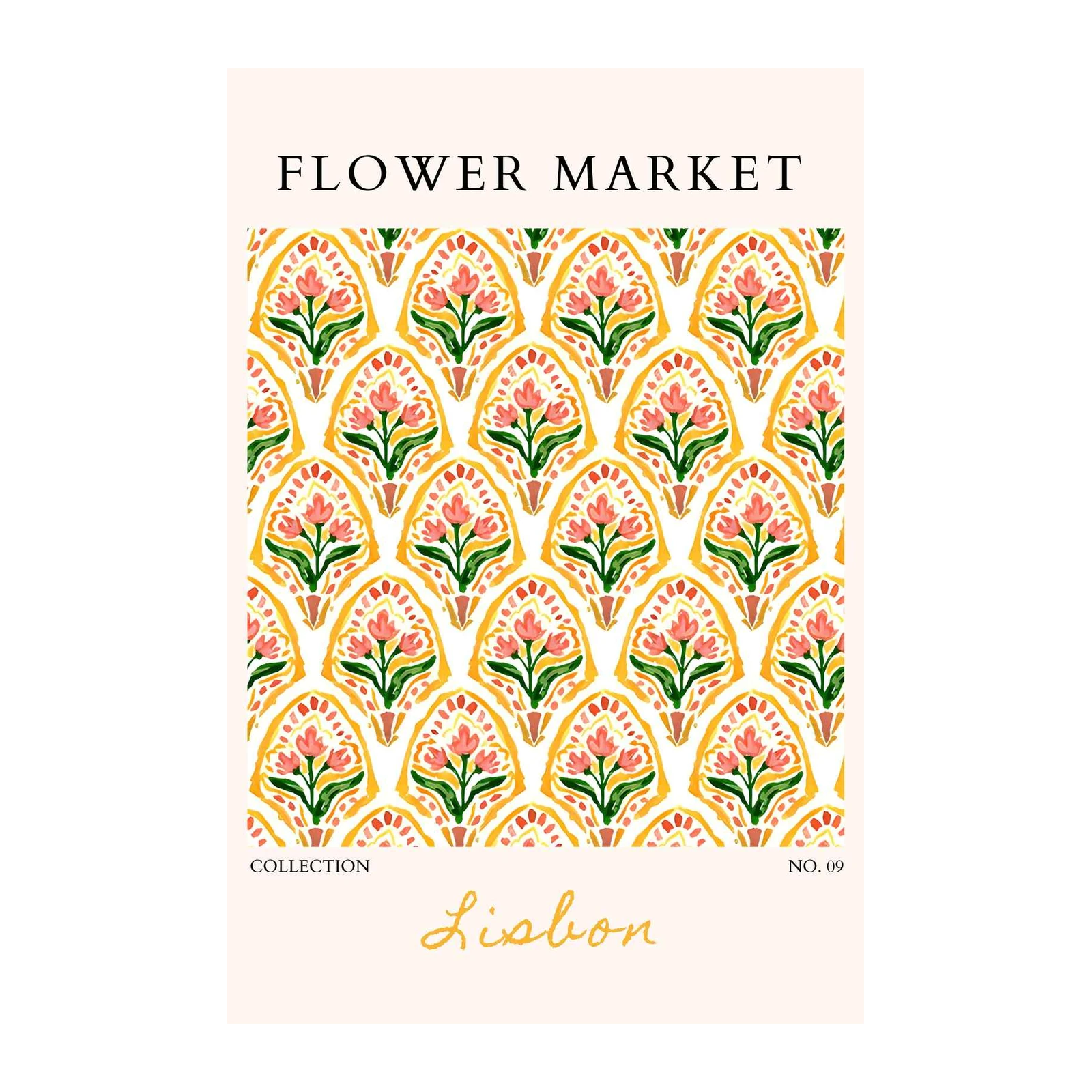 Bohemian Floral Arch Wall Art