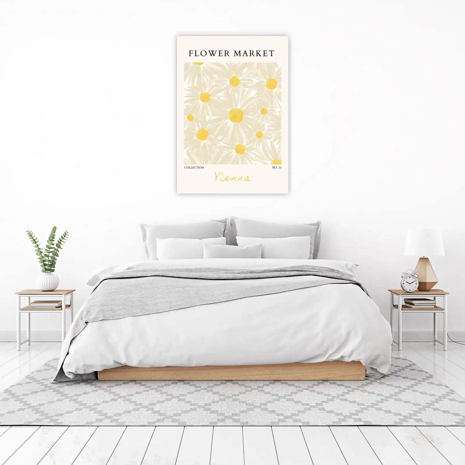Vienna Daisy Flower Market Wall Art