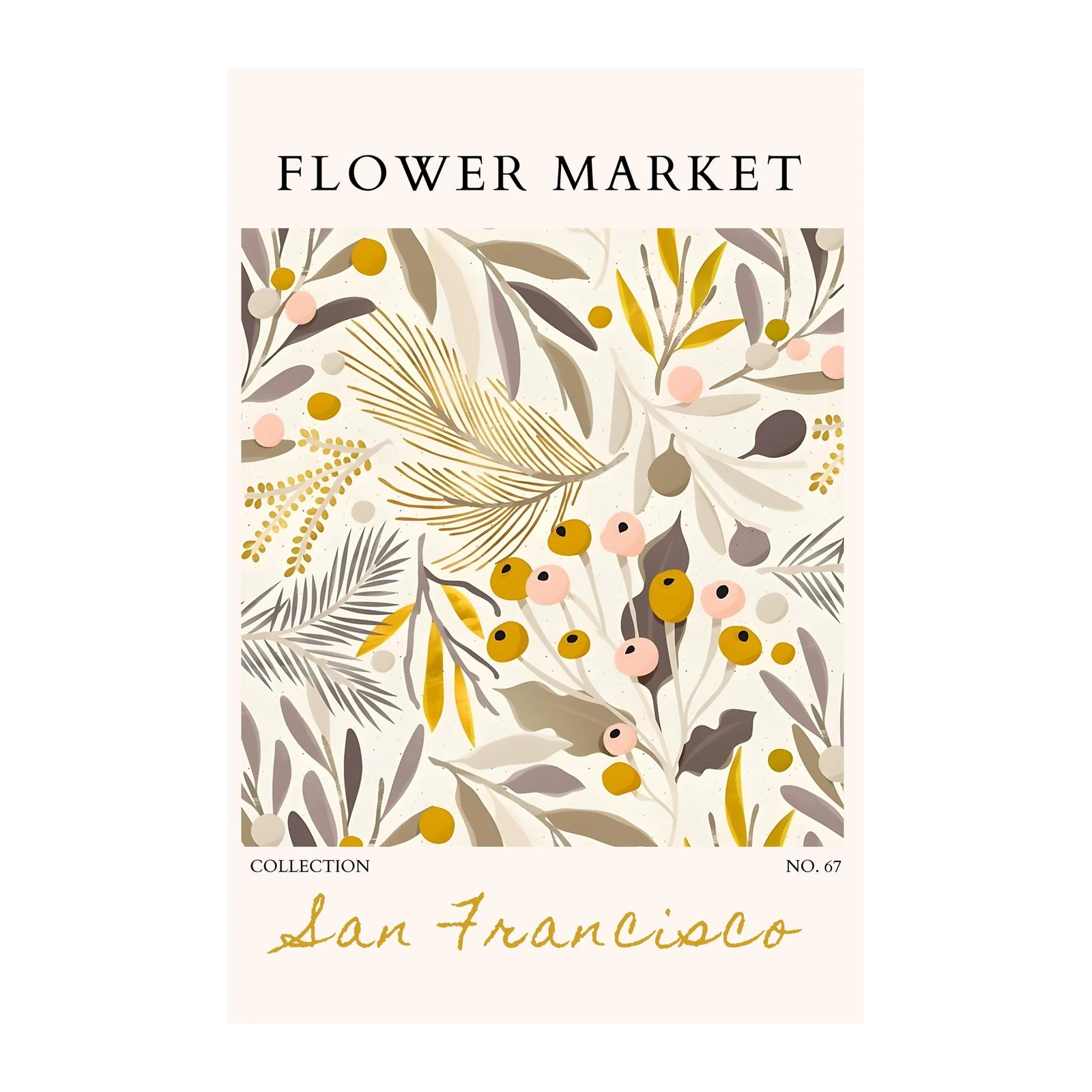 San Francisco Botanical Floral Wall Art
