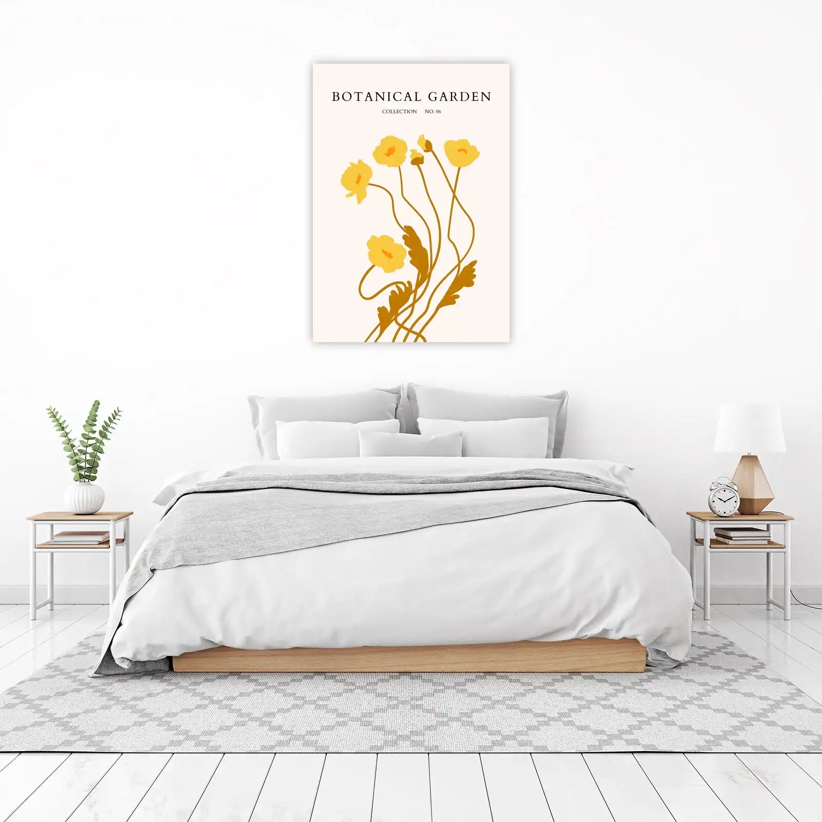 Botanical Garden Yellow Poppies Wall Art