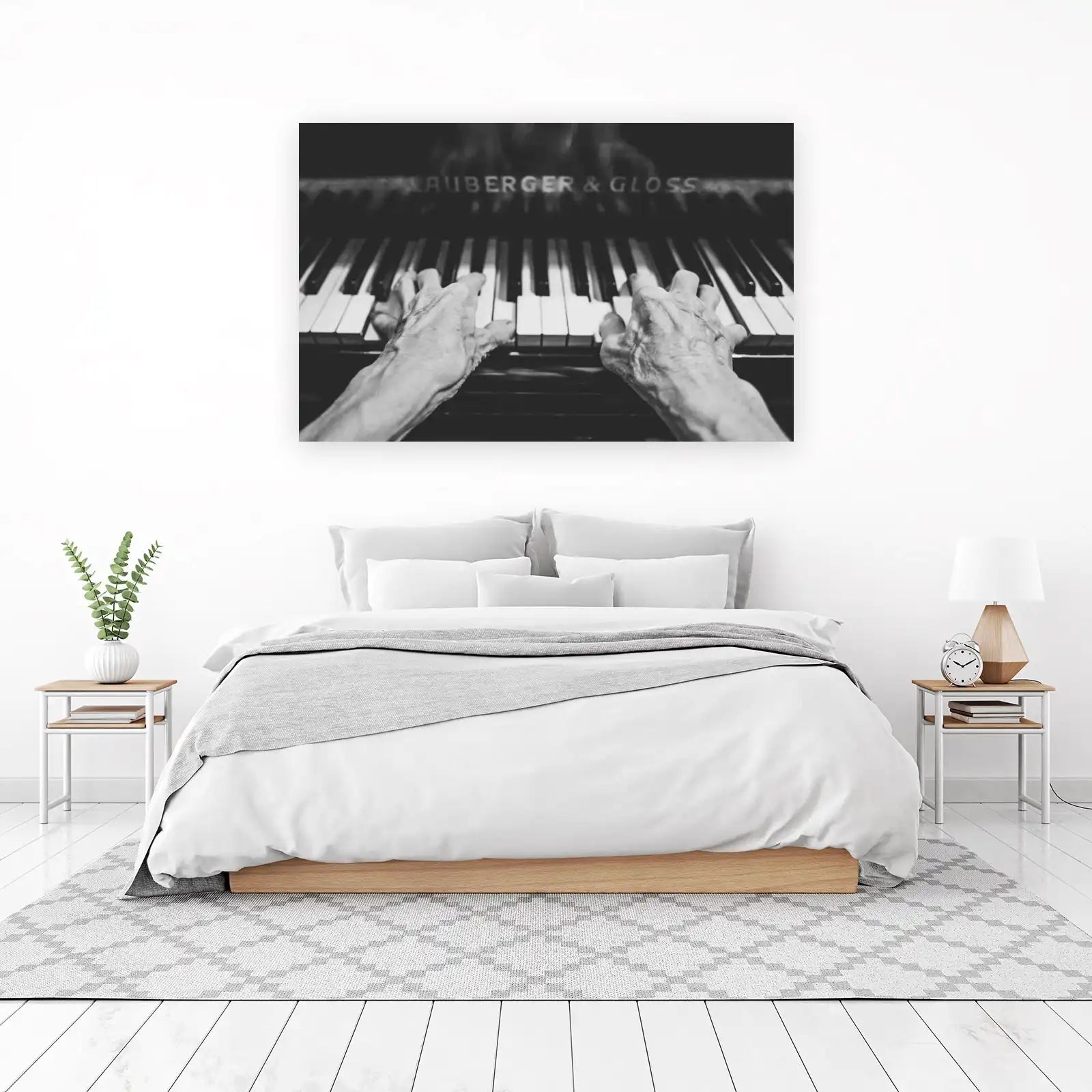 Melody of Time Piano Hands Wall Art