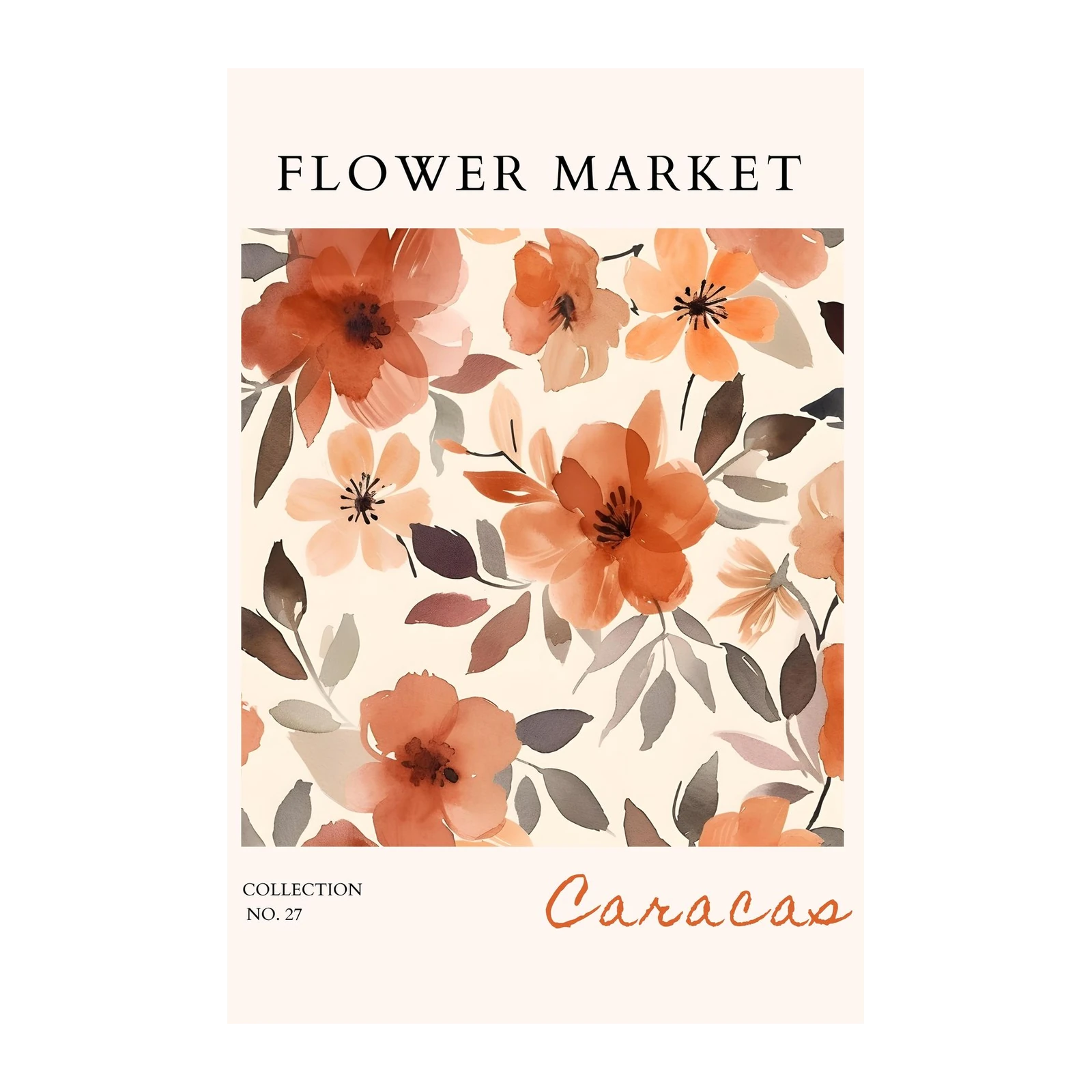 Watercolor Floral Botanical Wall Art