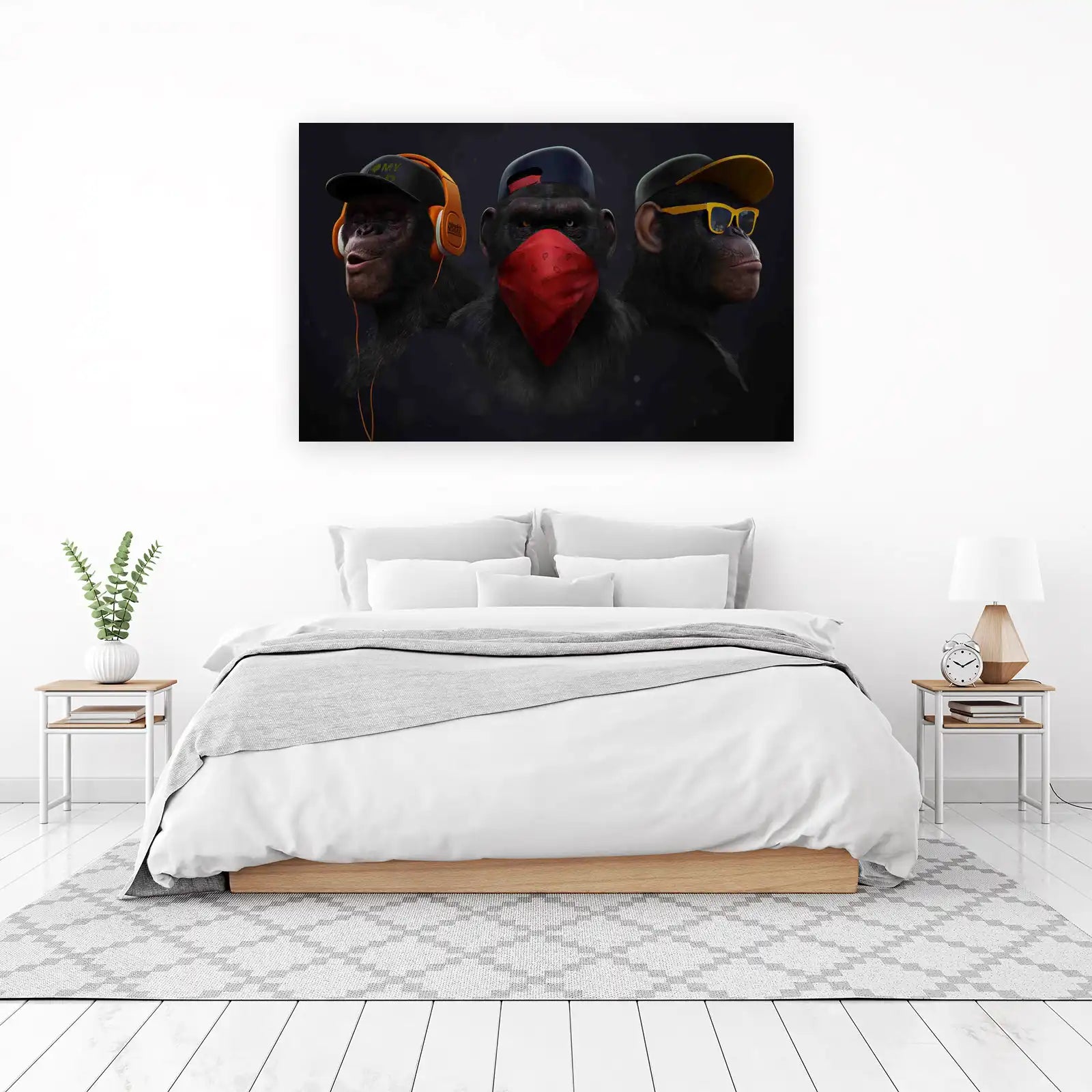Urban Chimps: Hear No Evil, See No Evil Wall Art