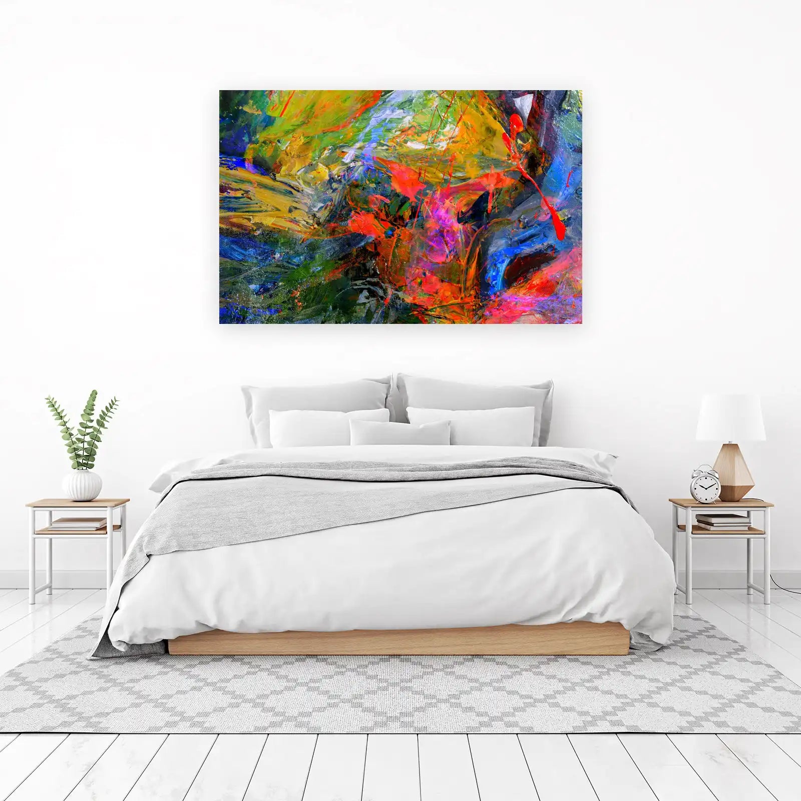 Vibrant Abstract Expressionism Wall Art