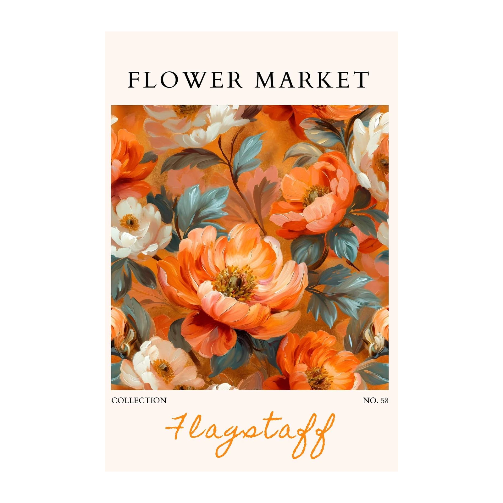 Vibrant Floral 'Flagstaff' Wall Art