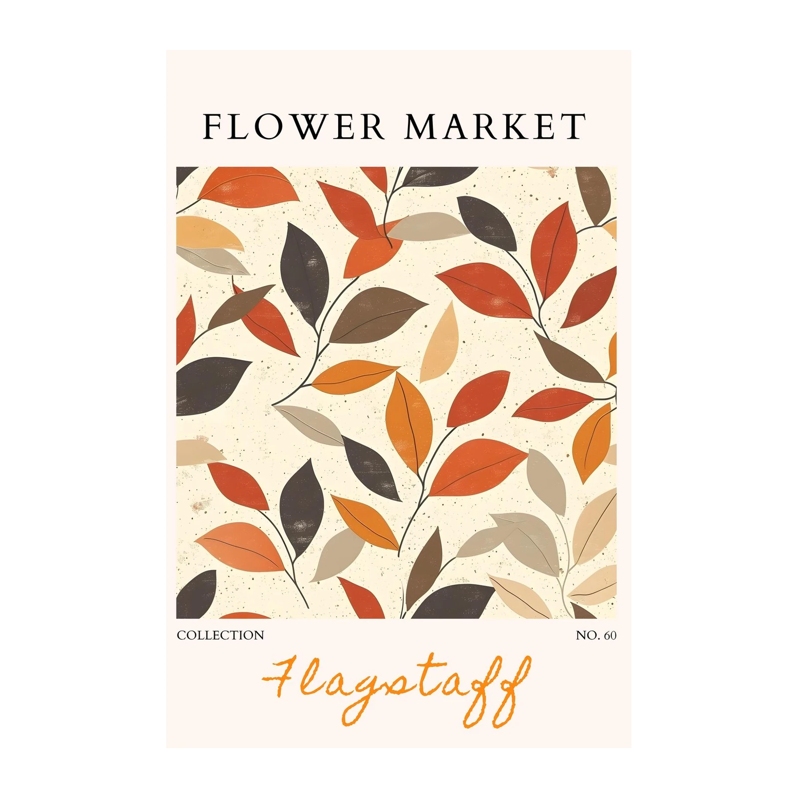 Autumn Leaves Floral Art Wall Art