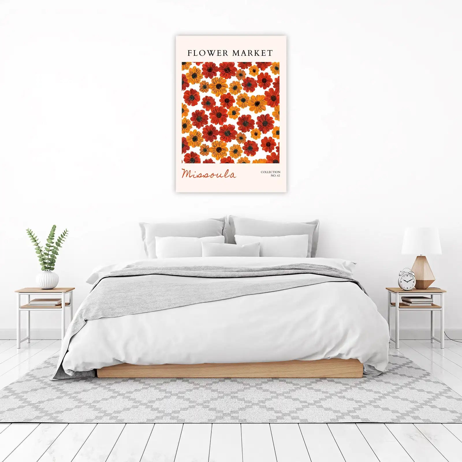 Vibrant Floral Market Missoula Wall Art