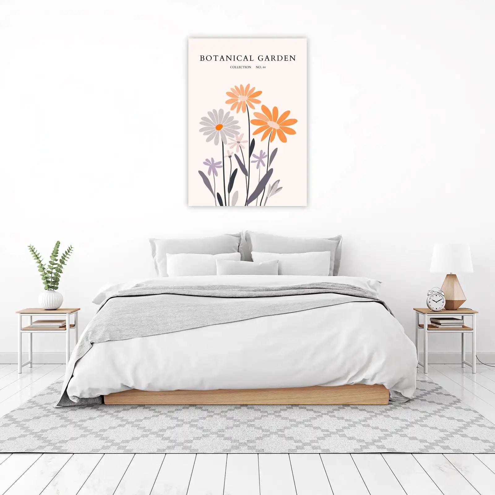 Botanical Garden Floral Daisy Wall Art