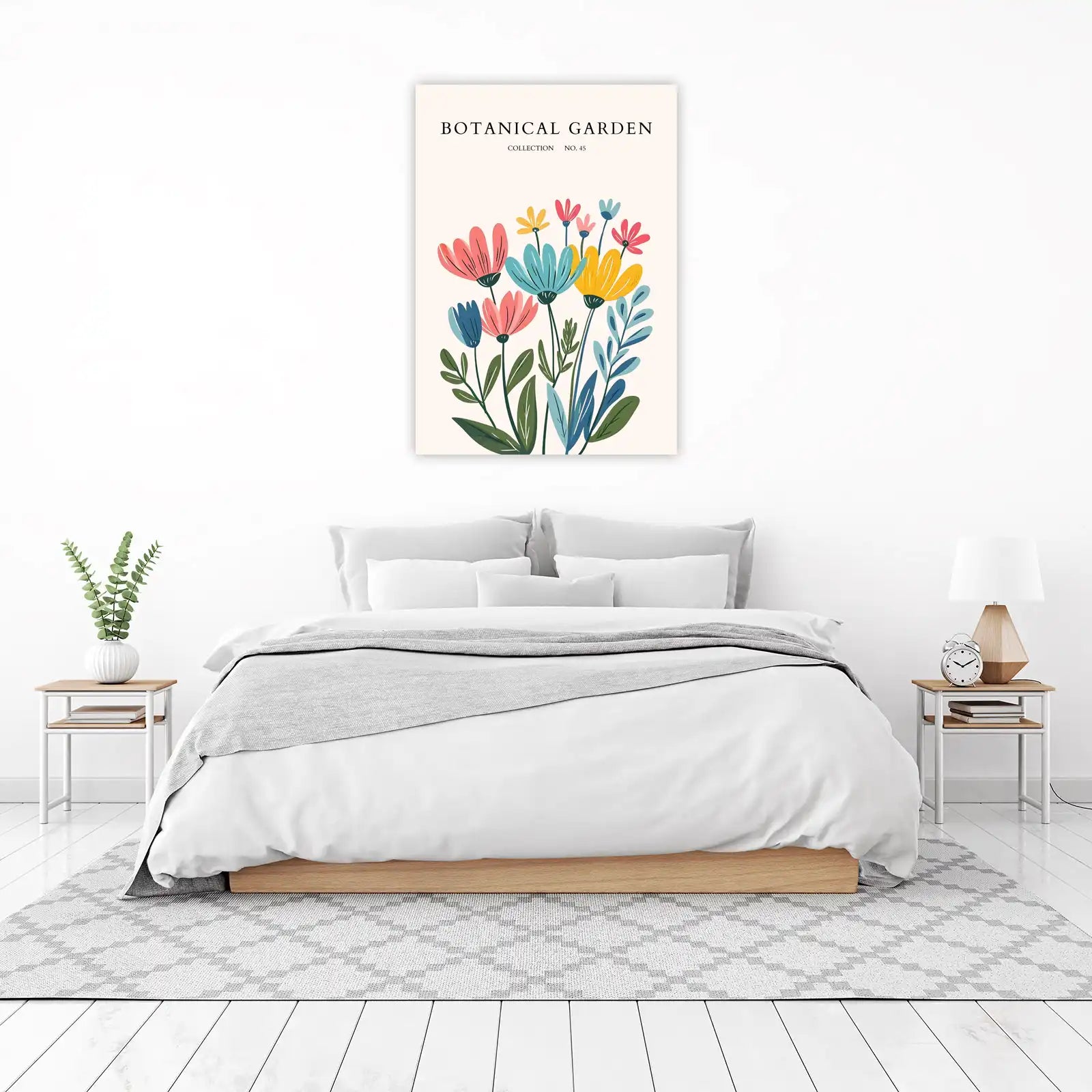 Vibrant Floral Garden Wall Art