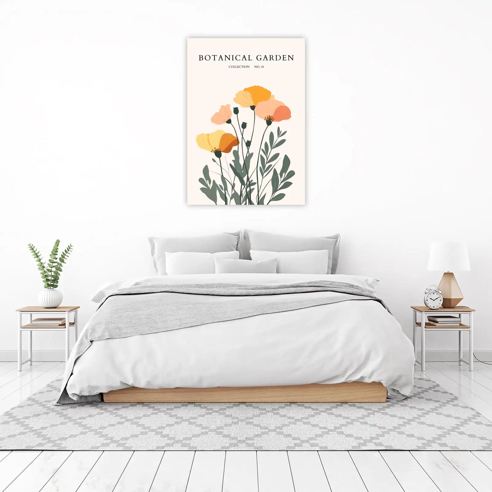 Botanical Garden Poppies Wall Art