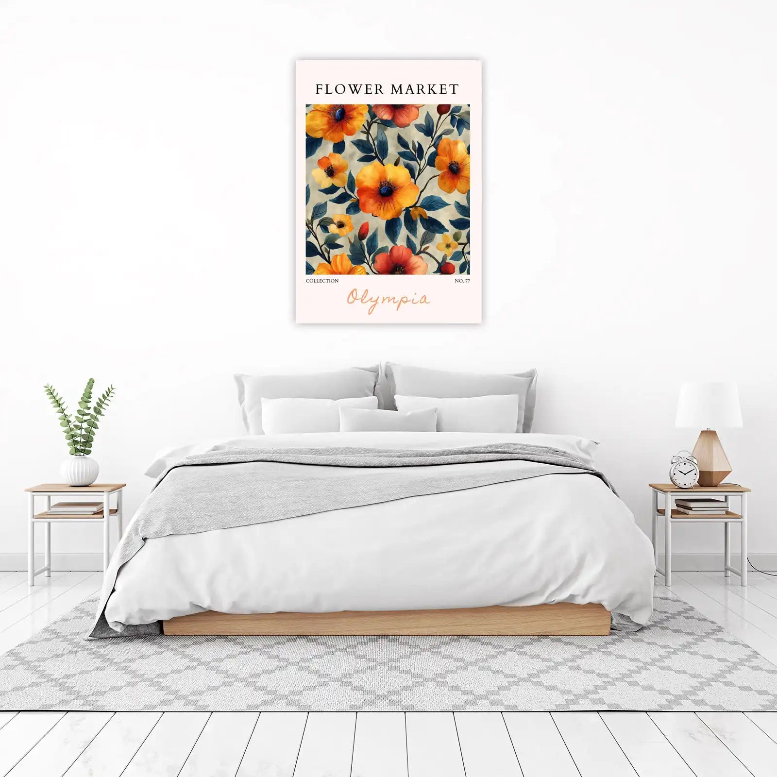 Vibrant Floral Market Wall Art