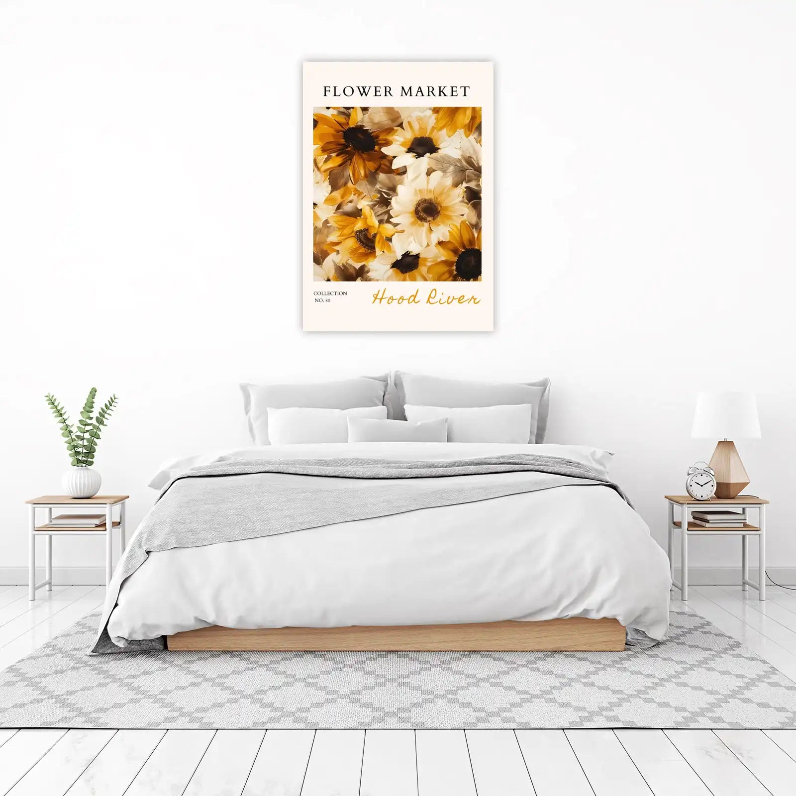 Golden Sunflower Bloom Wall Art
