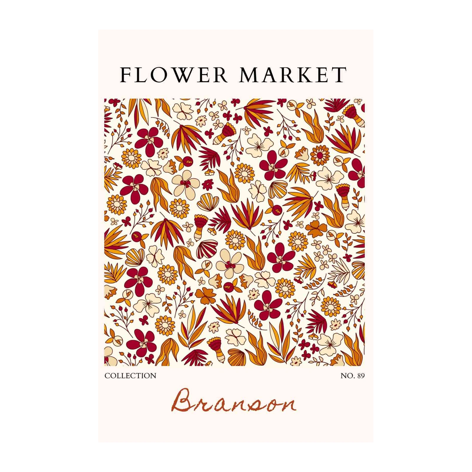Bohemian Floral Market "Branson" Wall Art