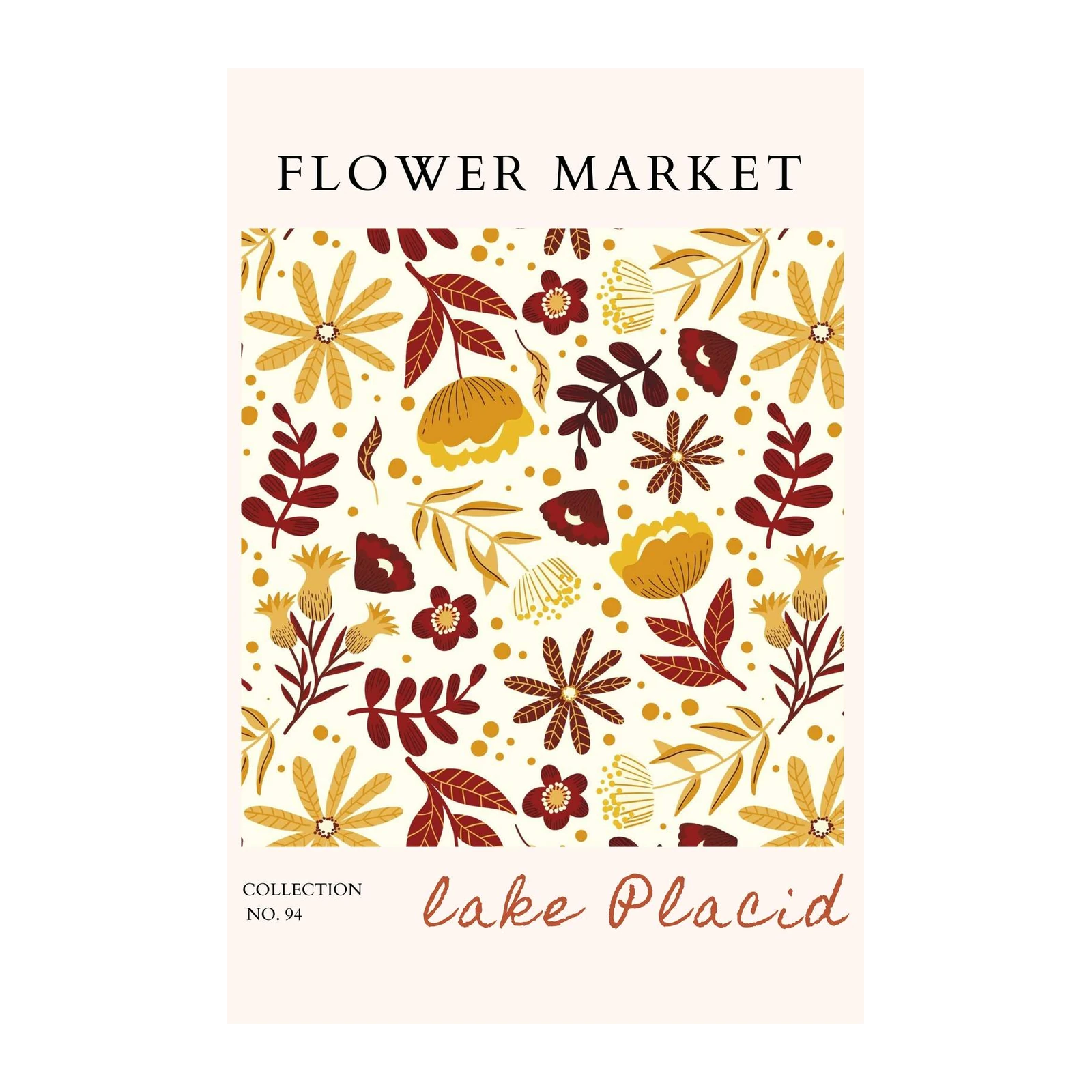 Floral Market Lake Placid Wall Art