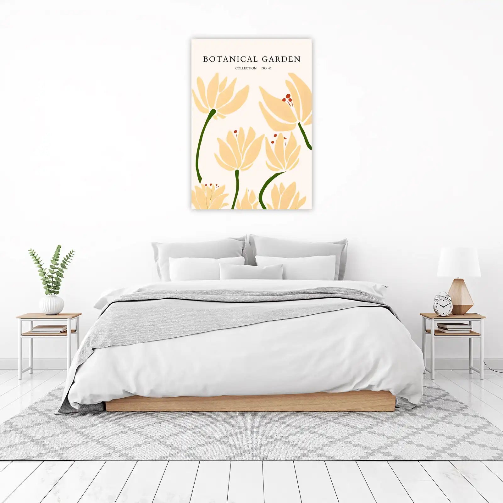 Soft Yellow Botanical Garden Wall Art