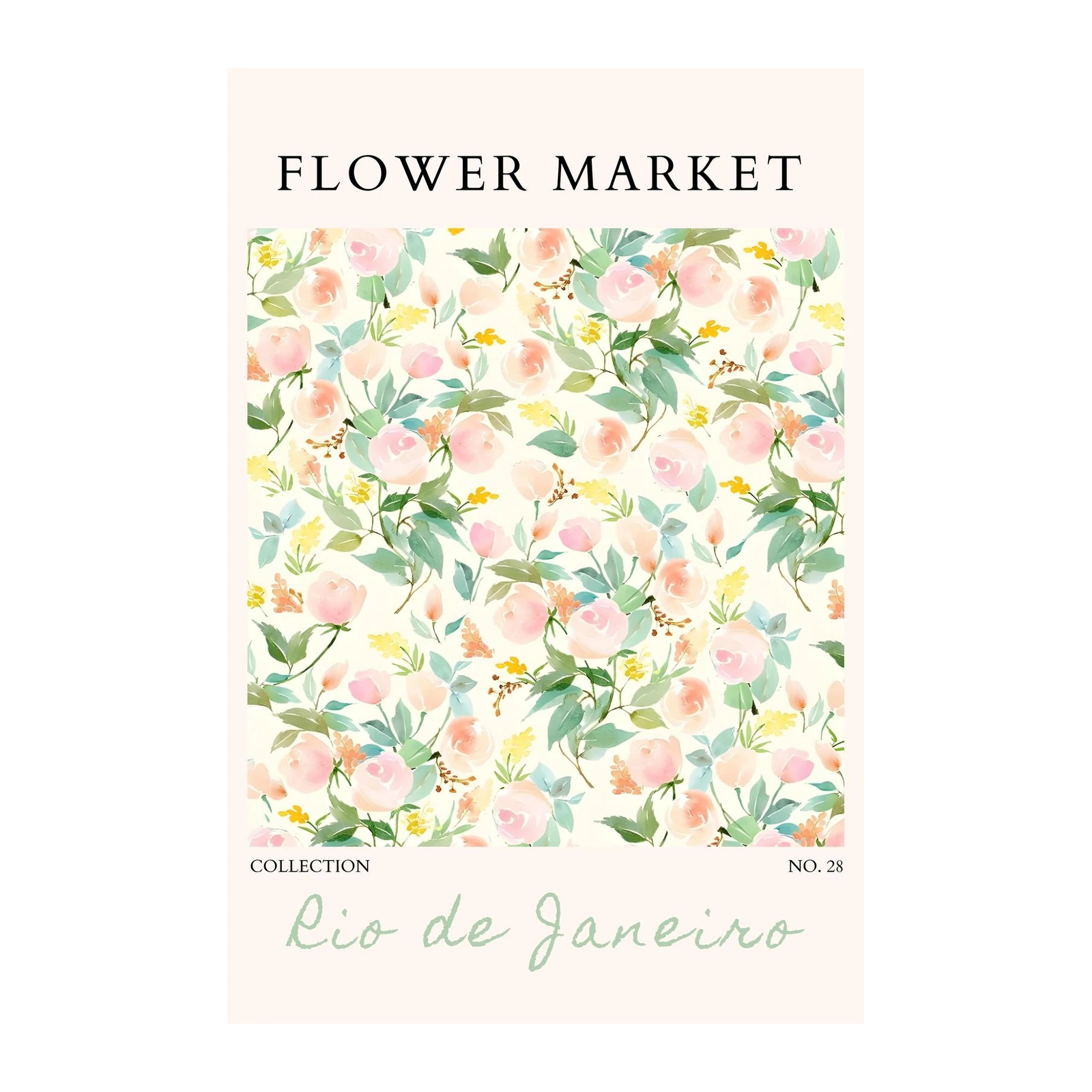 Blossom Dreams Floral Watercolor Wall Art