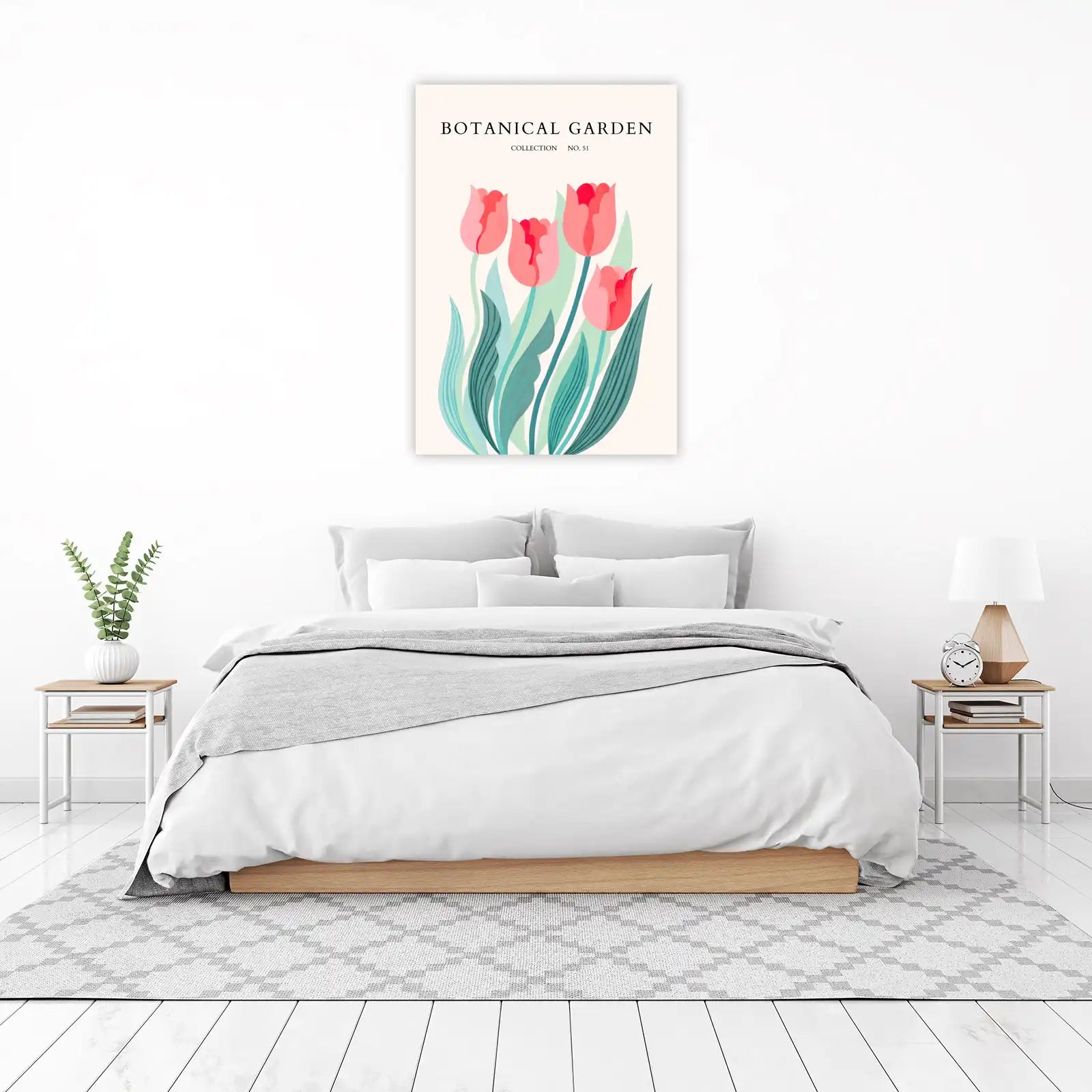 Botanical Garden Tulips Wall Art