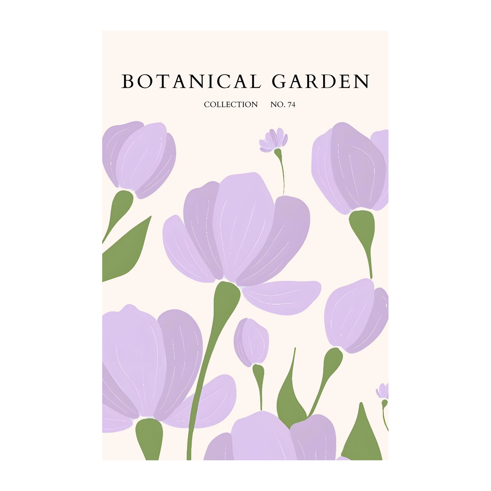 Soft Lavender Floral Botanical Garden Wall Art