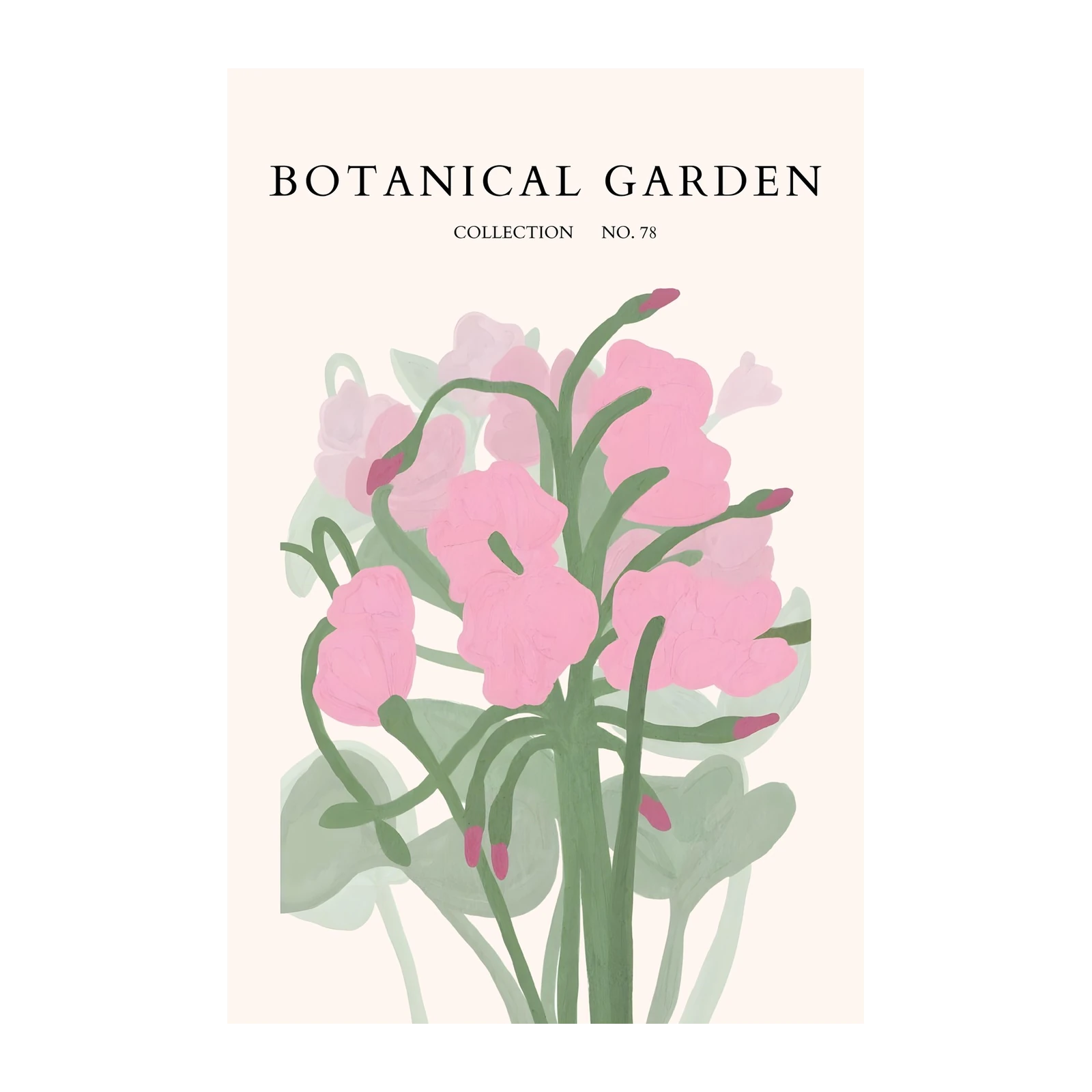Pink Botanical Garden No. 78 Wall Art