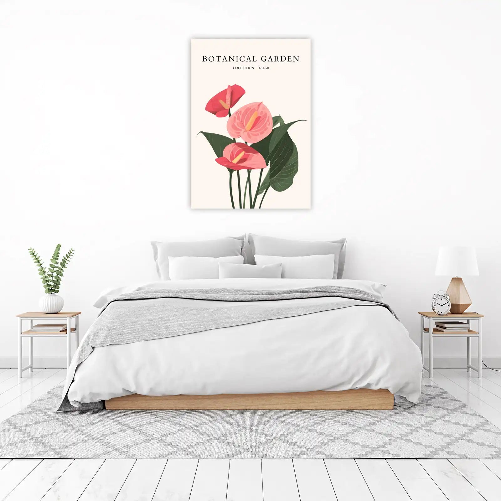Pink Anthurium Botanical Garden Wall Art