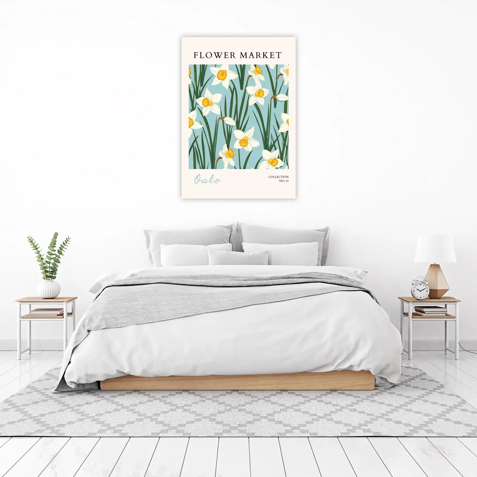 Daffodil Flower Market Wall Art
