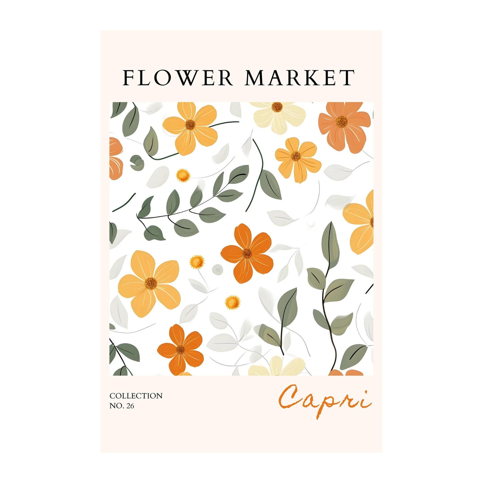 Capri Flower Market Wall Art