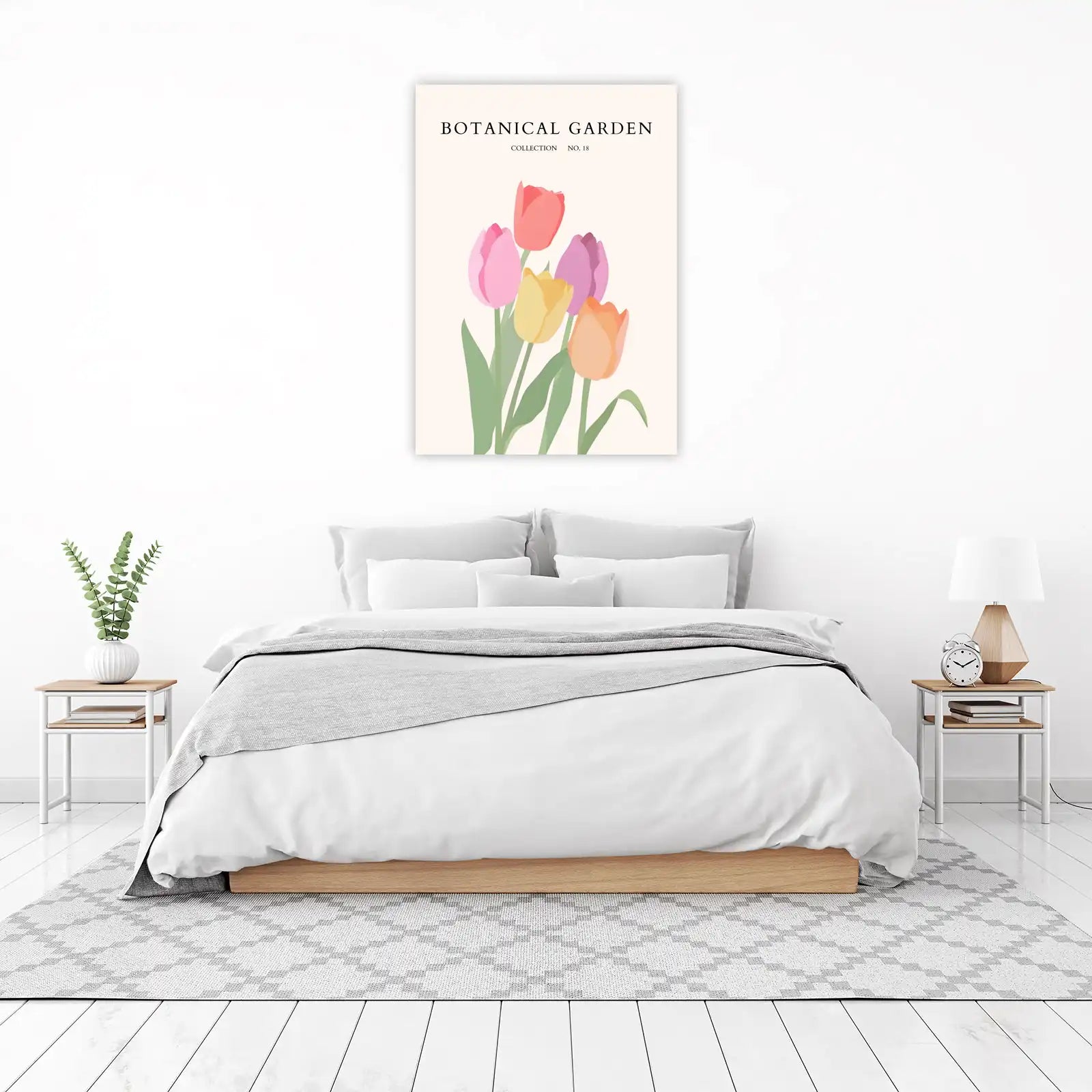 Vibrant Tulip Garden Wall Art