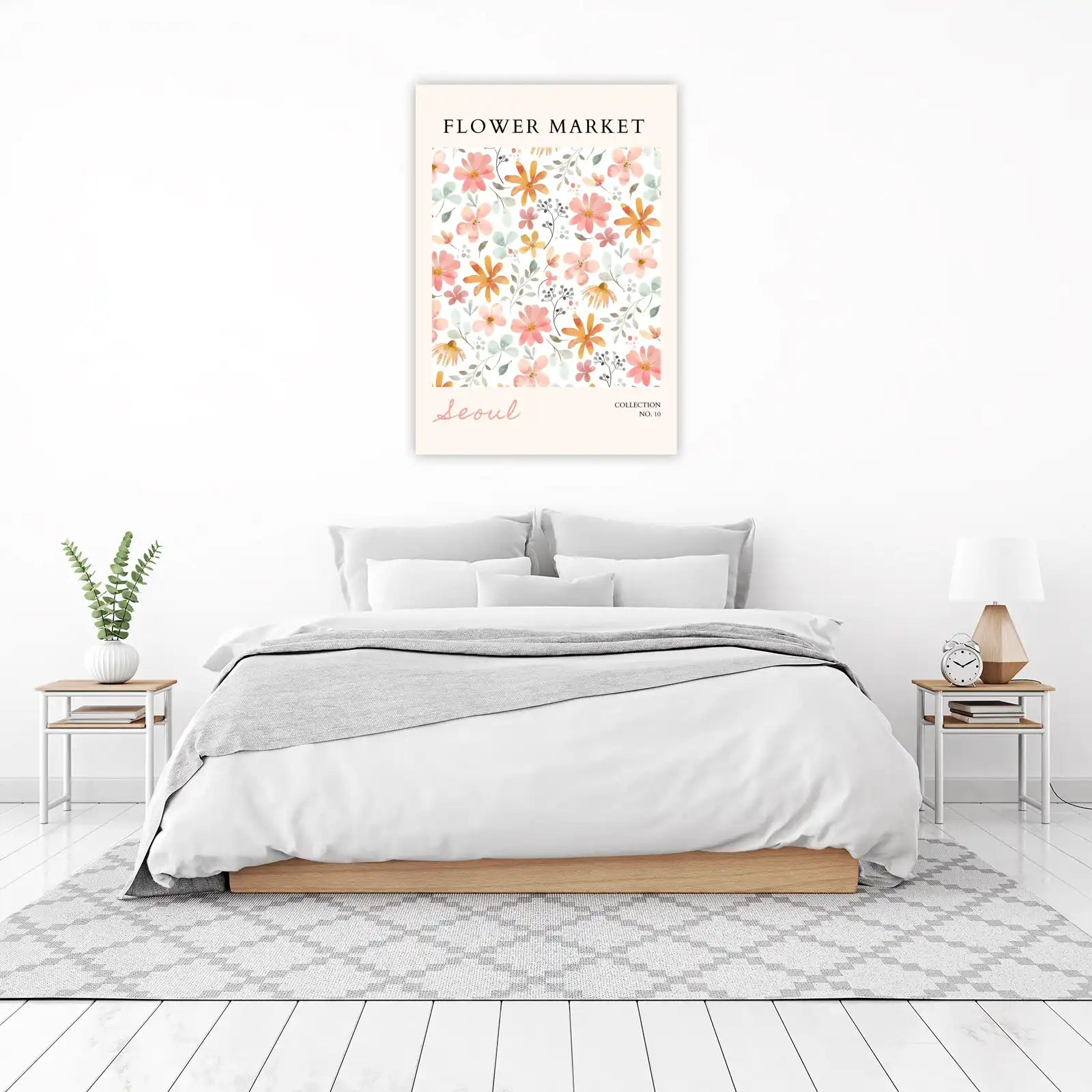 Blooming Seoul Floral Market Wall Art