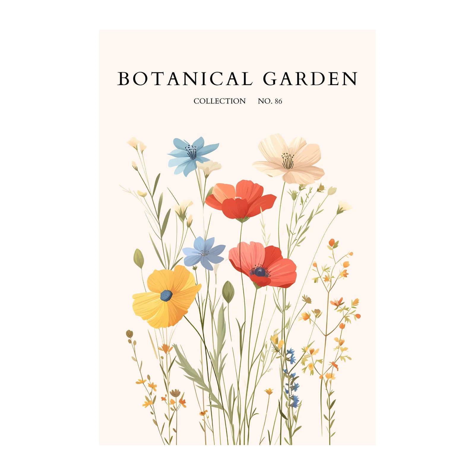 Vibrant Wildflower Meadow Wall Art