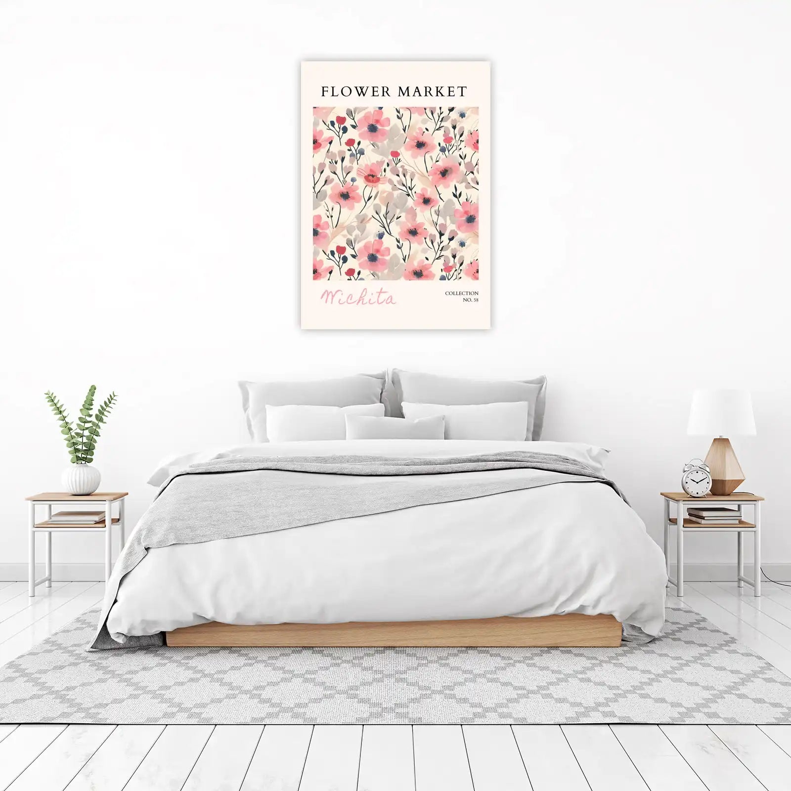 Wichita Flower Market Pink Floral Wall Art