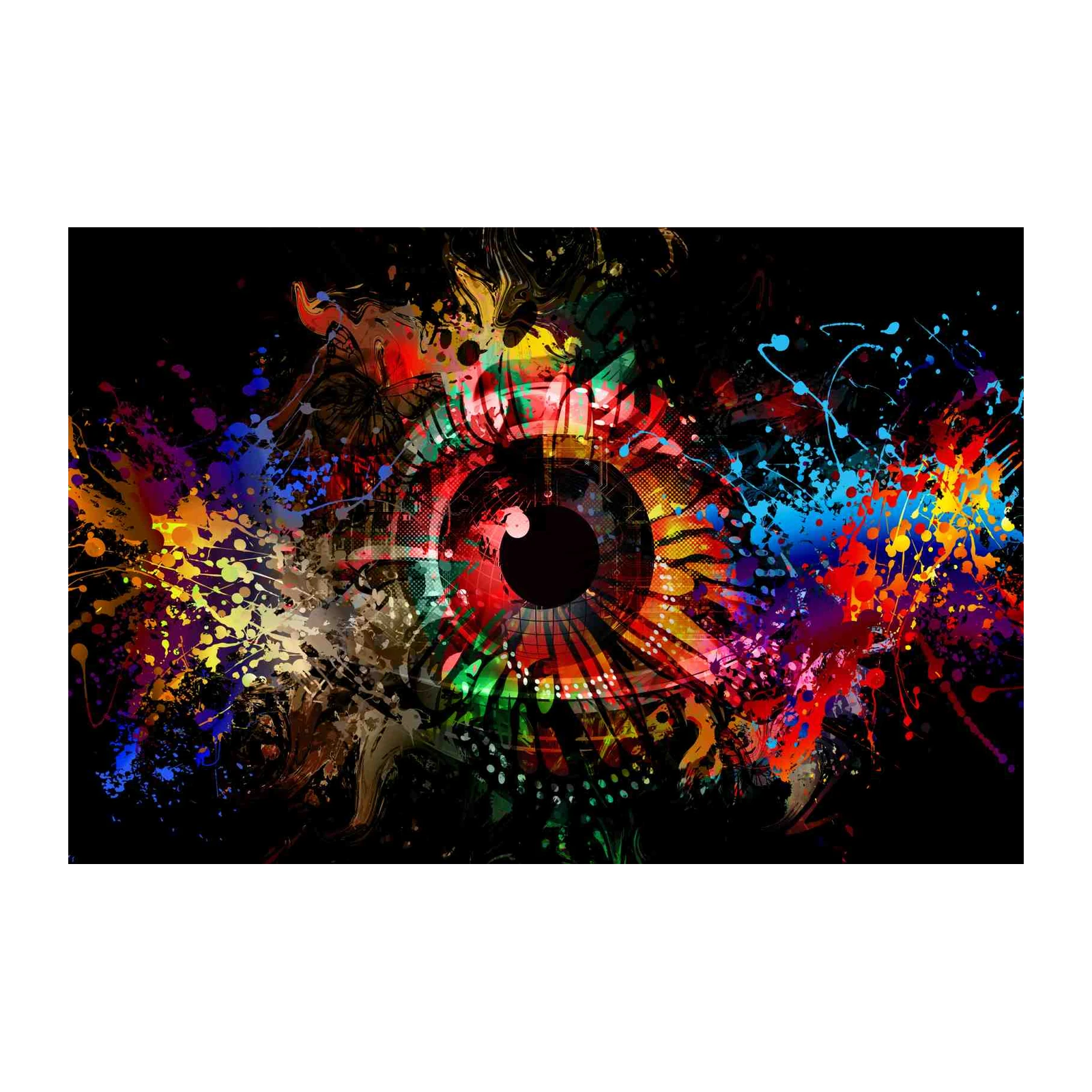 Vibrant Abstract Eye Art Wall Art