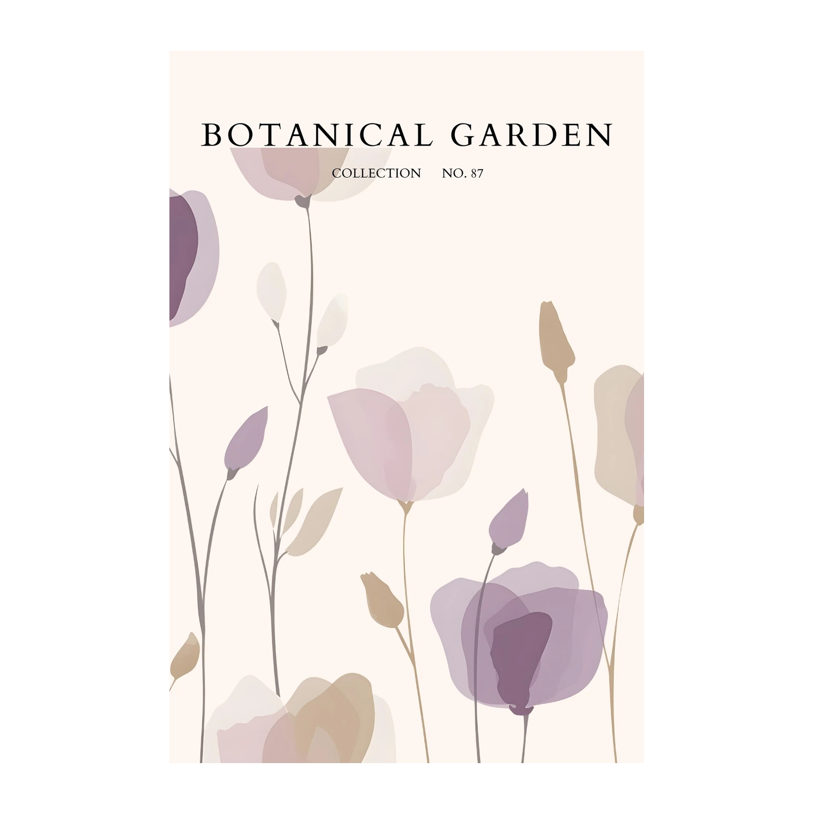Soft Floral Botanical Garden Wall Art