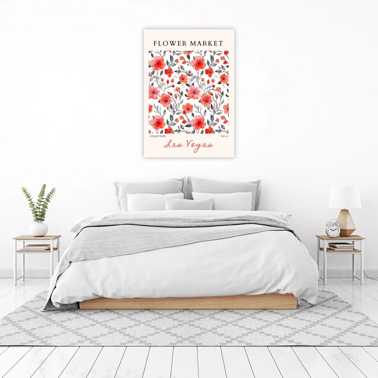 Watercolor Floral "Las Vegas" Wall Art Wall Art