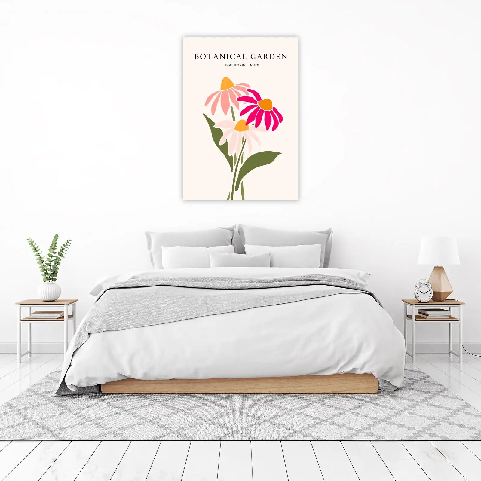 Vibrant Botanical Garden Flowers Wall Art