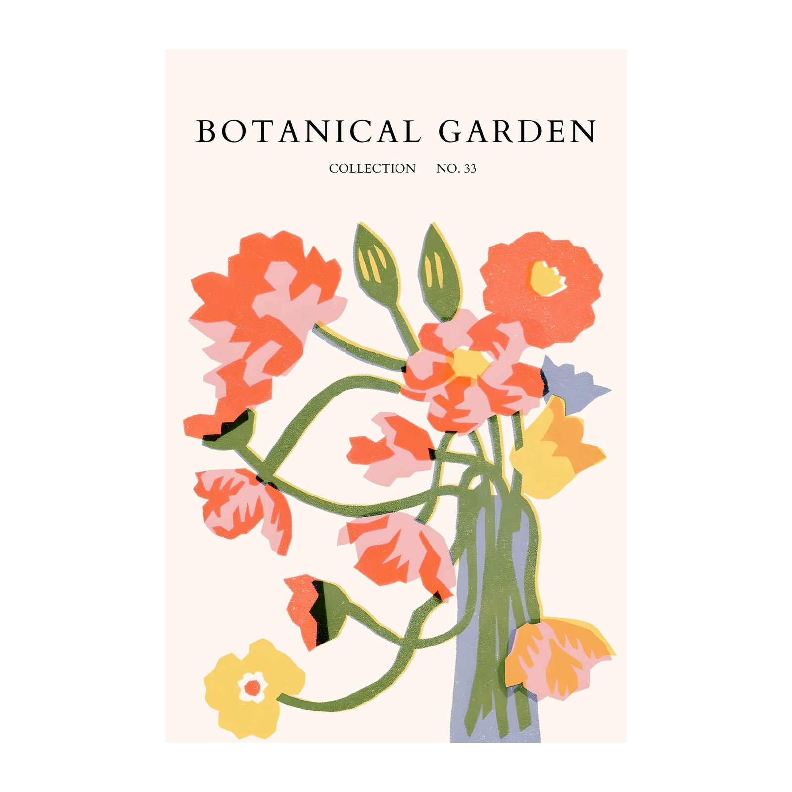 Vibrant Floral Garden Collection No. 33 Wall Art