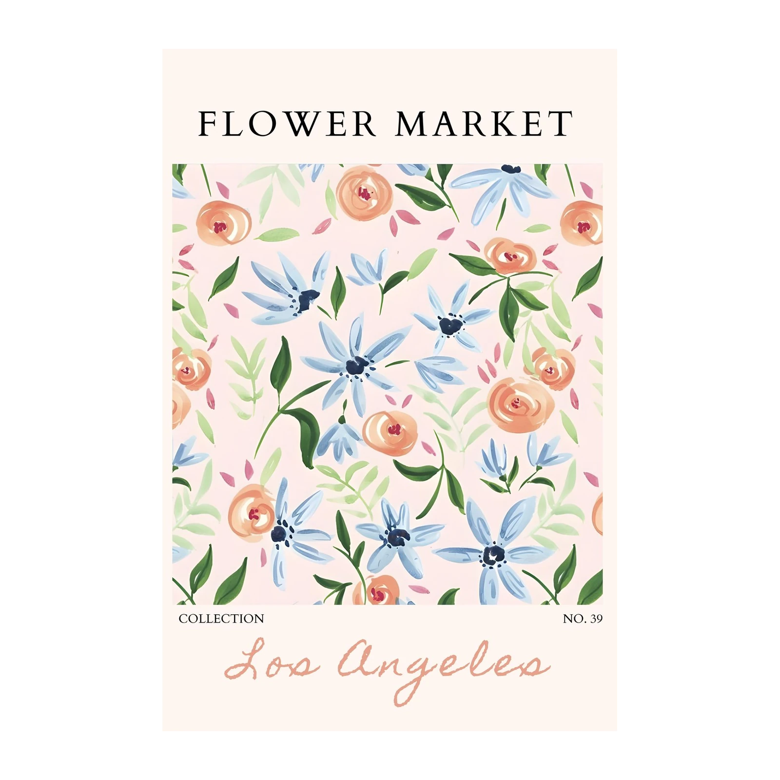Los Angeles Floral Delight Wall Art