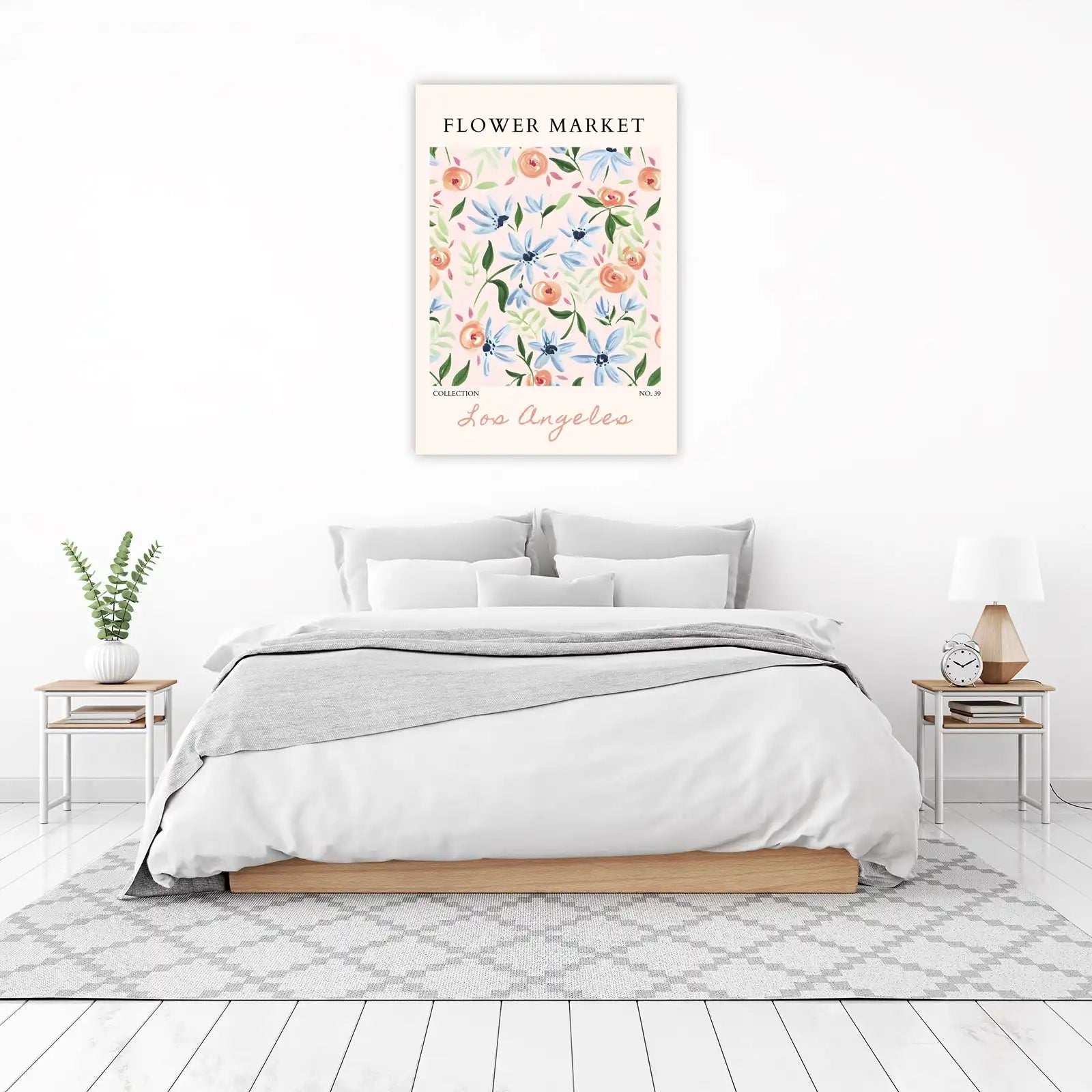 Los Angeles Floral Delight Wall Art