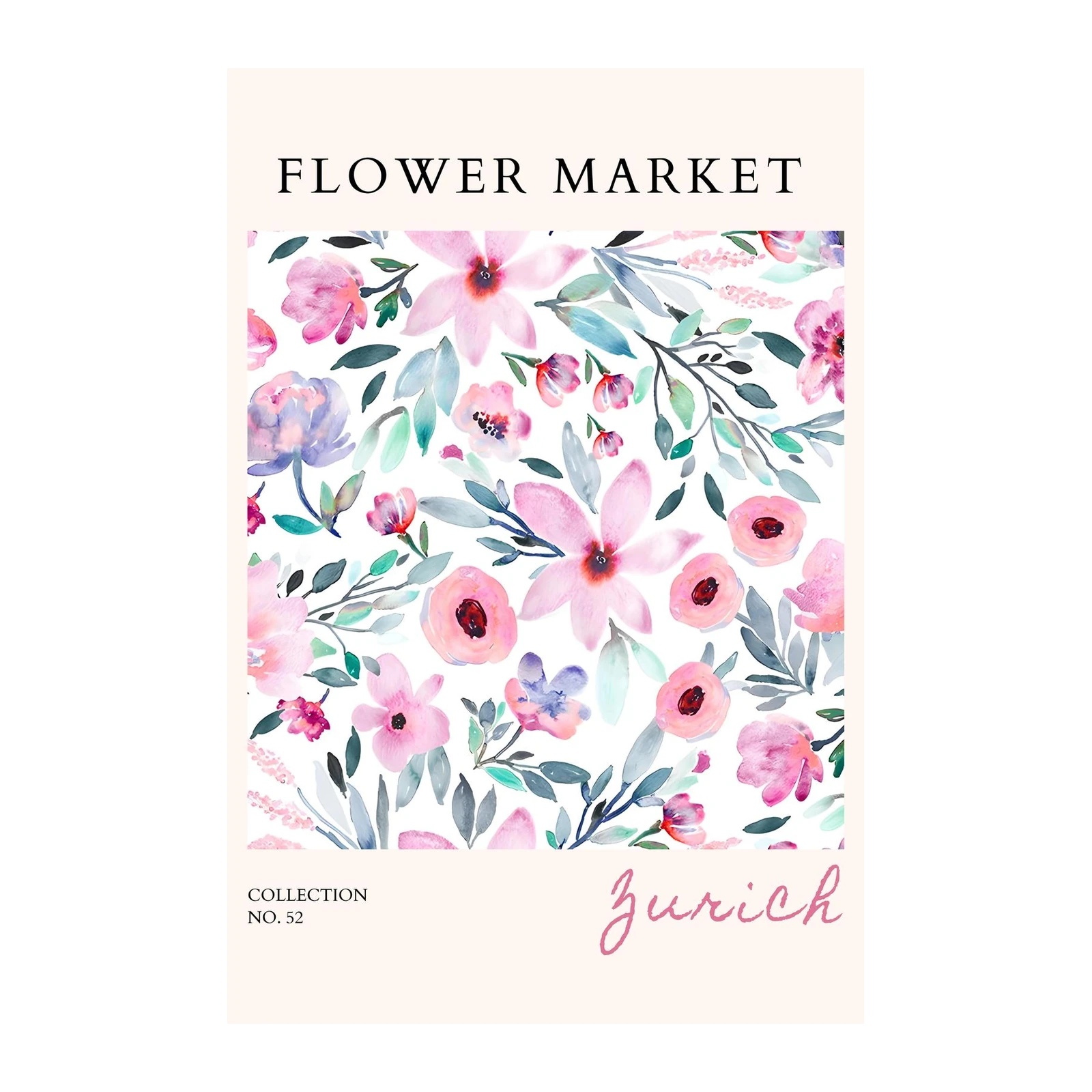 Watercolor Floral Delight Wall Art