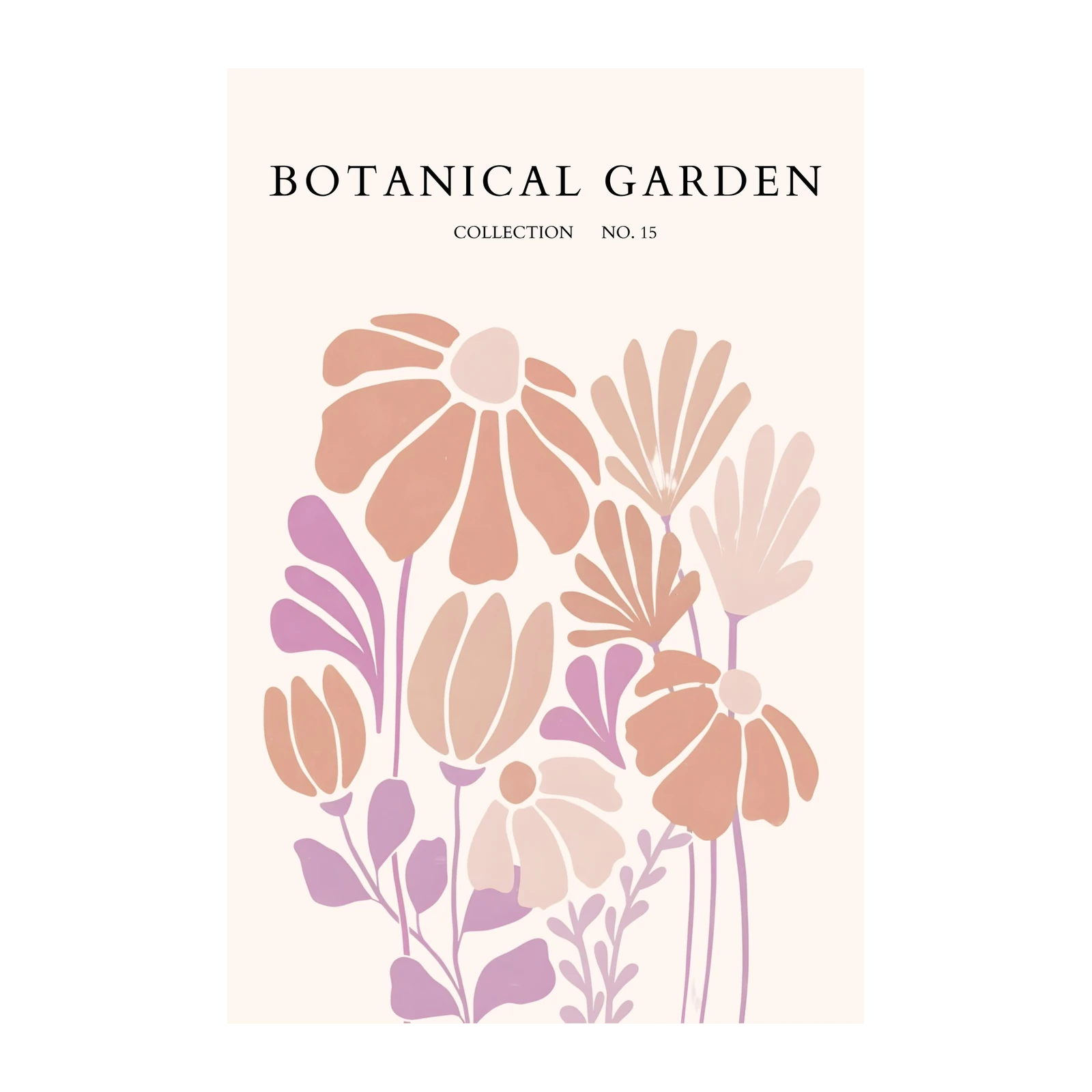Retro Floral Botanical Garden Wall Art