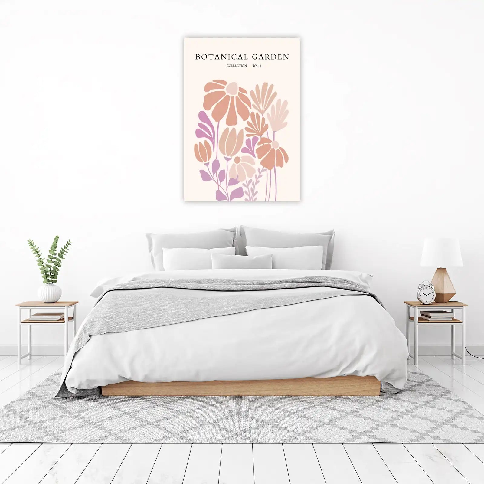 Retro Floral Botanical Garden Wall Art
