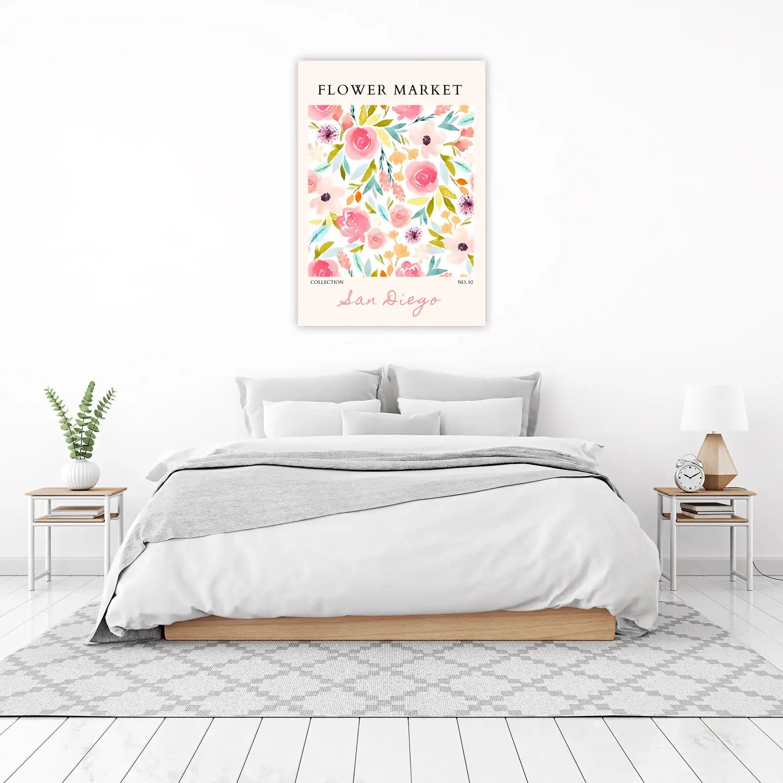 Watercolor Floral Garden Wall Art