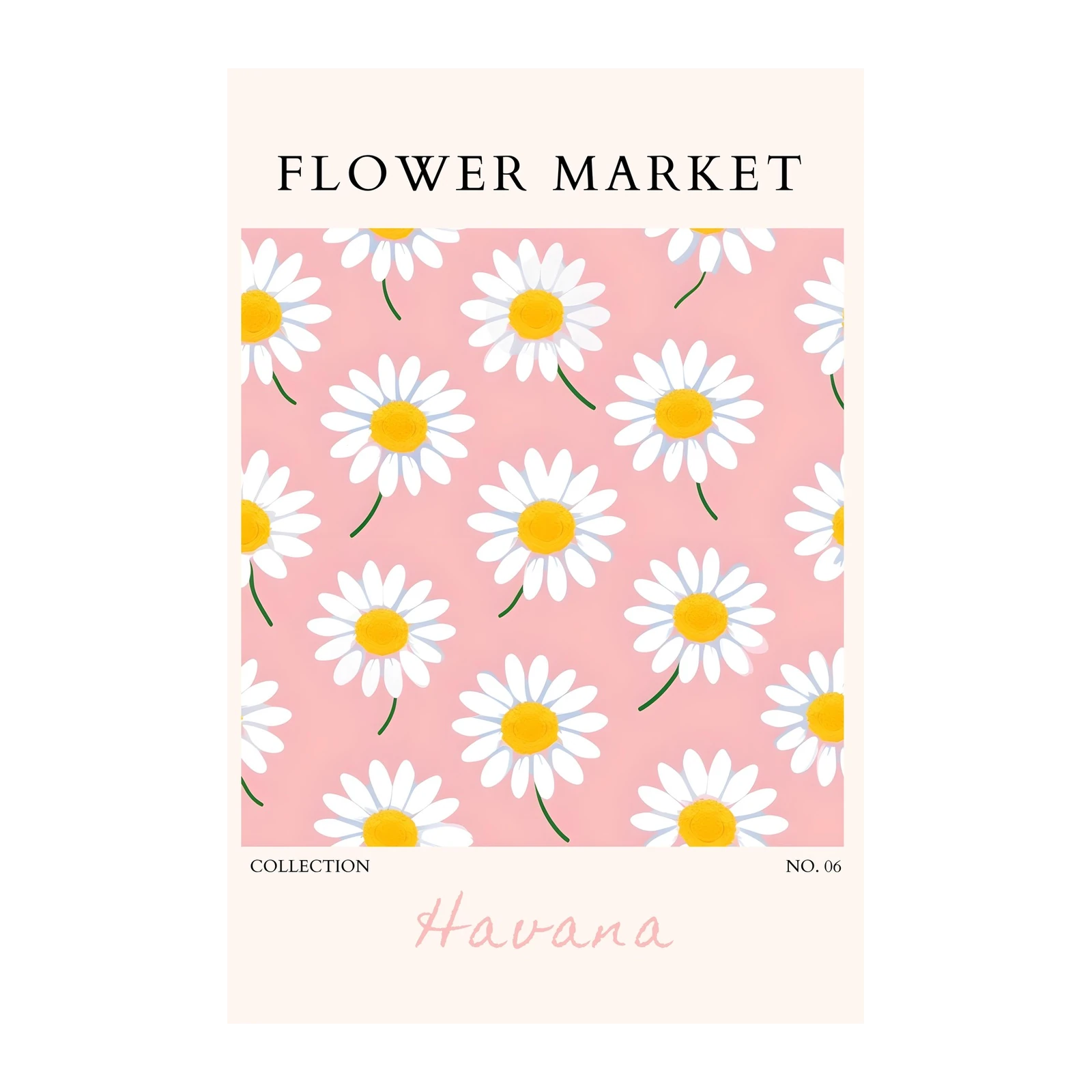 Daisy Delight Flower Market Wall Art