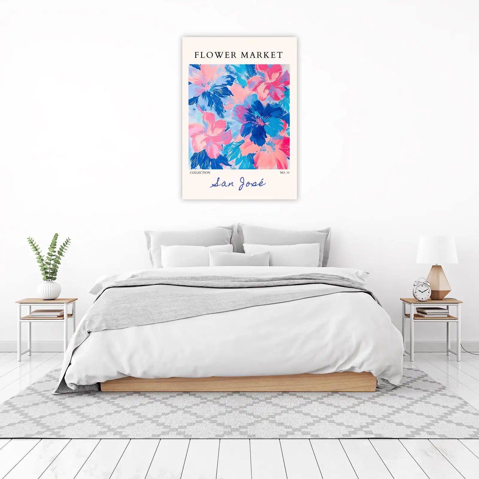 Vibrant Floral Market Wall Art