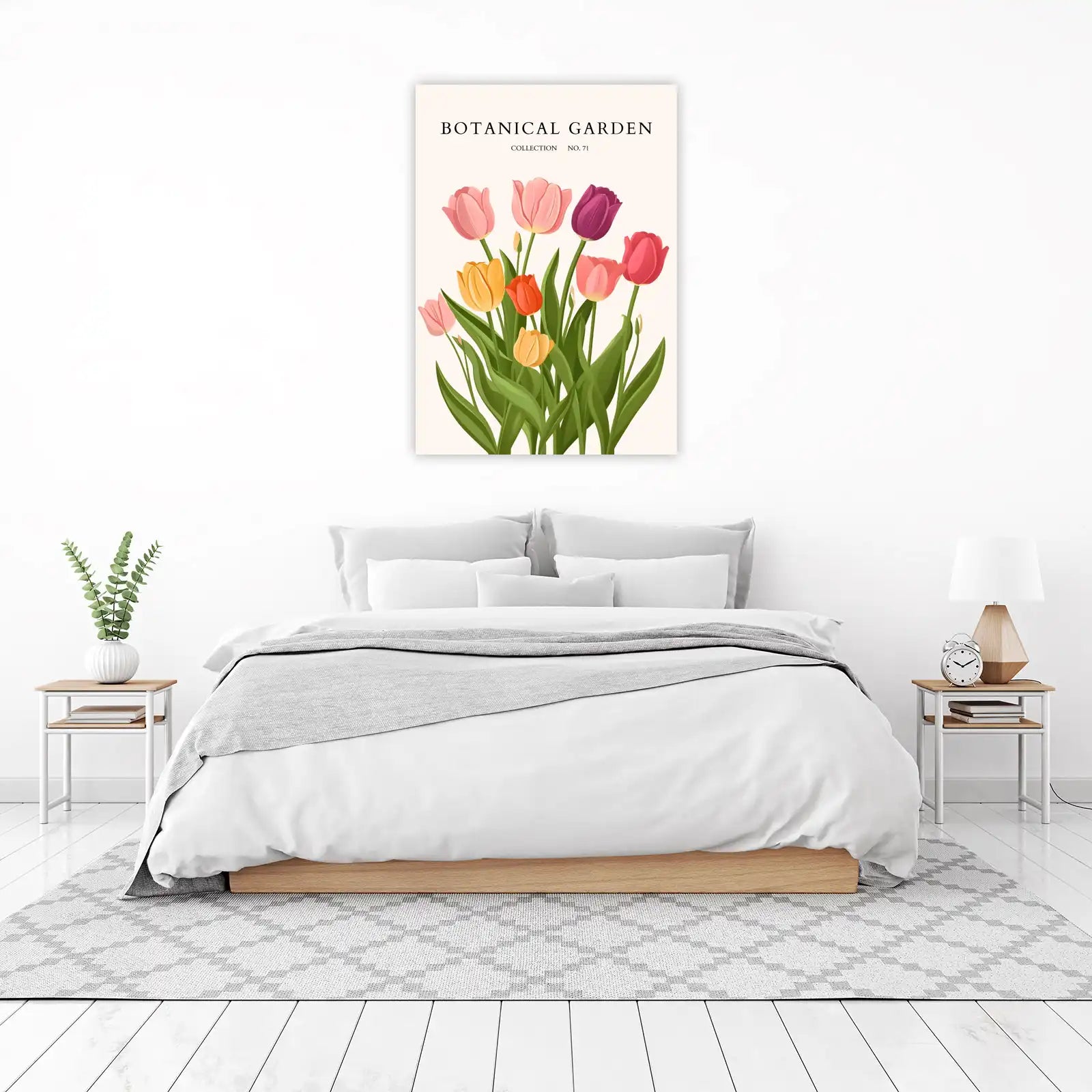 Vibrant Tulip Botanical Garden Wall Art