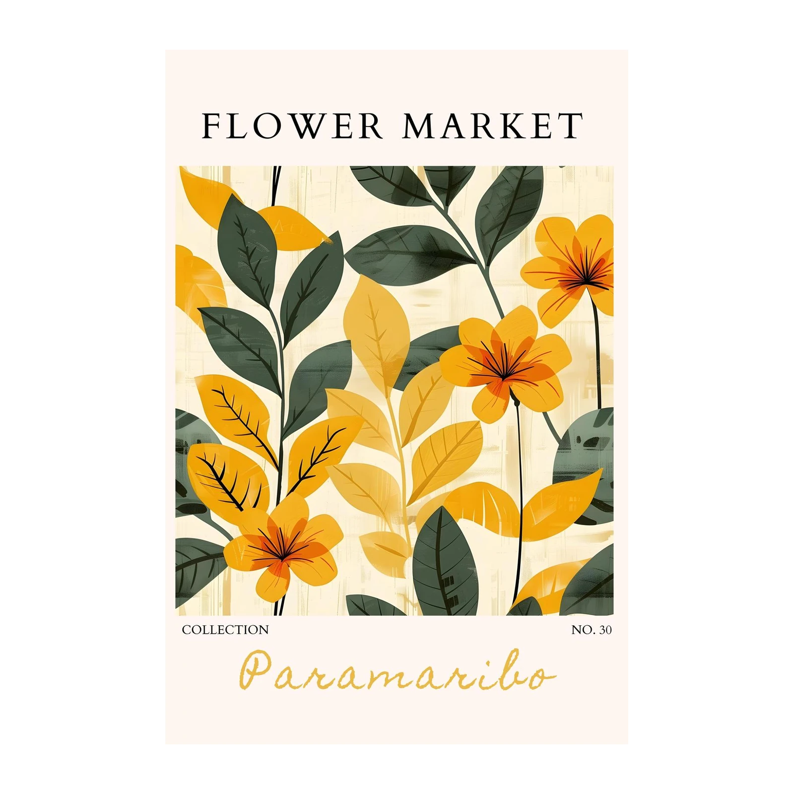 Vibrant Floral Market Wall Art