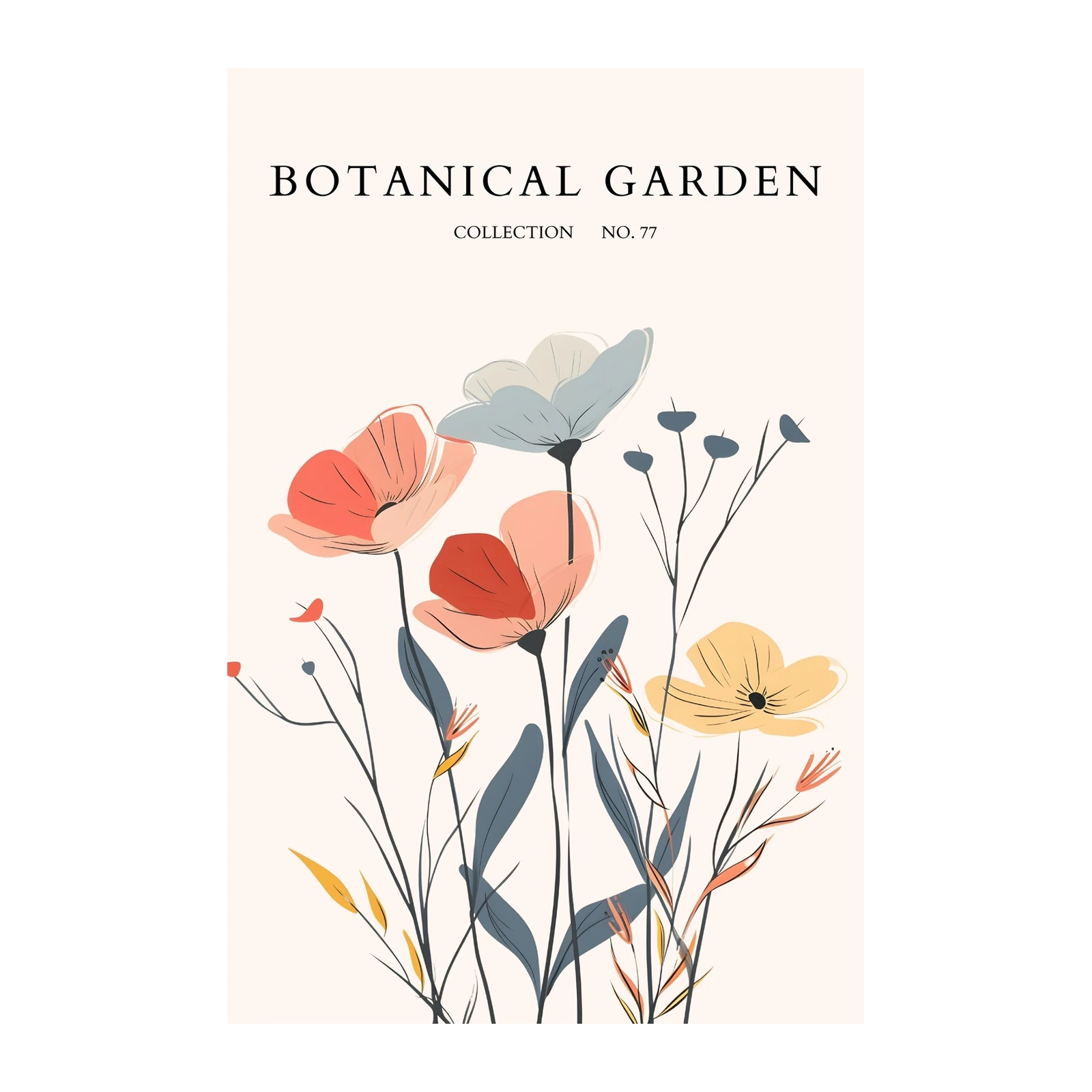 Modern Floral Art 'Botanical Garden' Wall Art