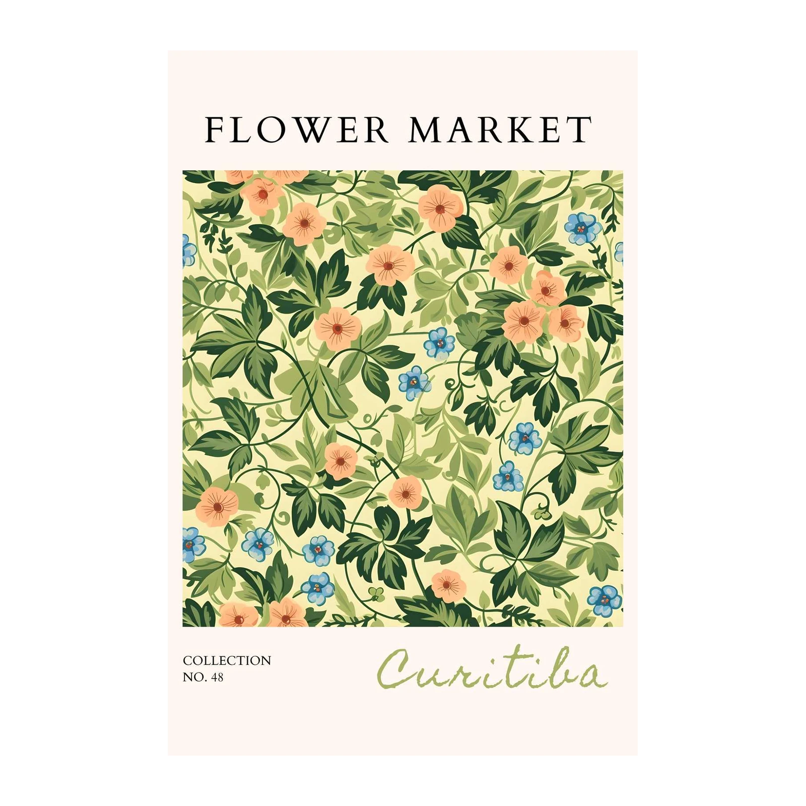 Vintage Floral Garden Wall Art