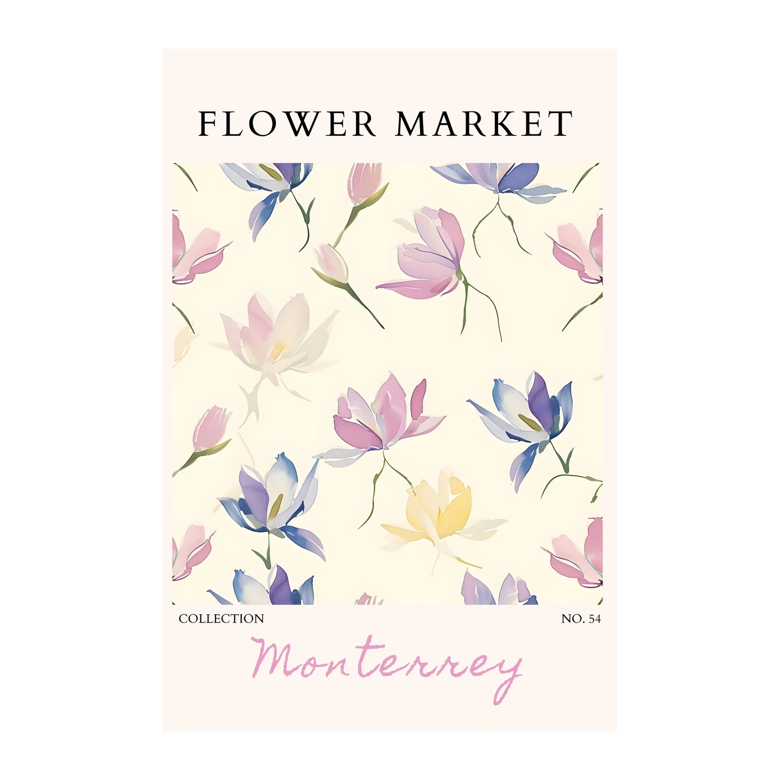 Monterrey Floral Watercolor Wall Art